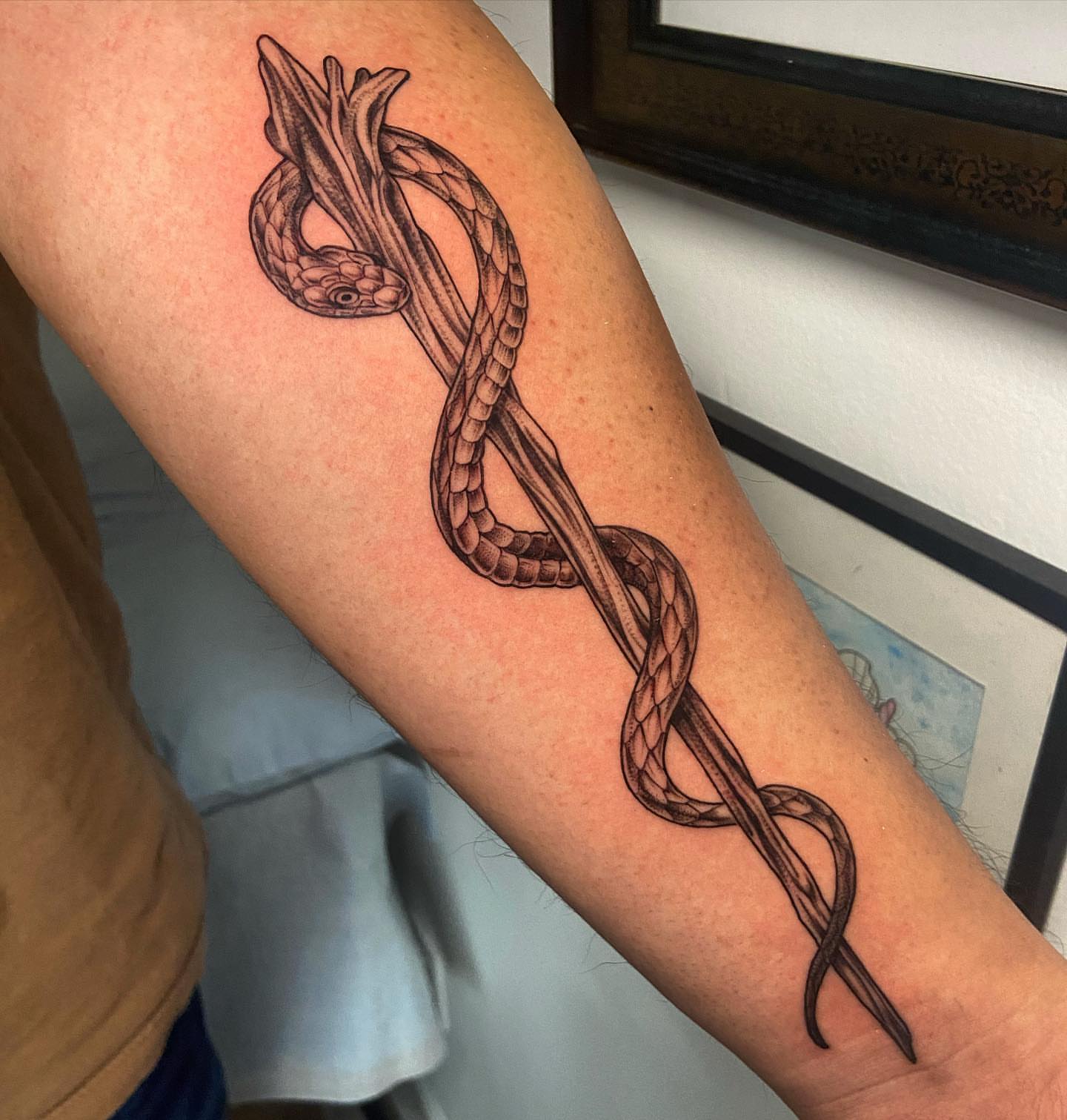 Tattoo by @thora_lorelei — black_and_grey