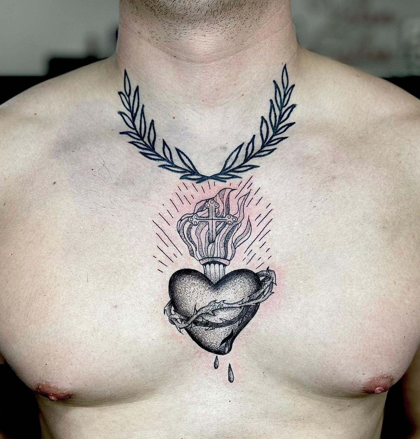 Tattoo by @lildebbie214 — dotwork, black_and_grey