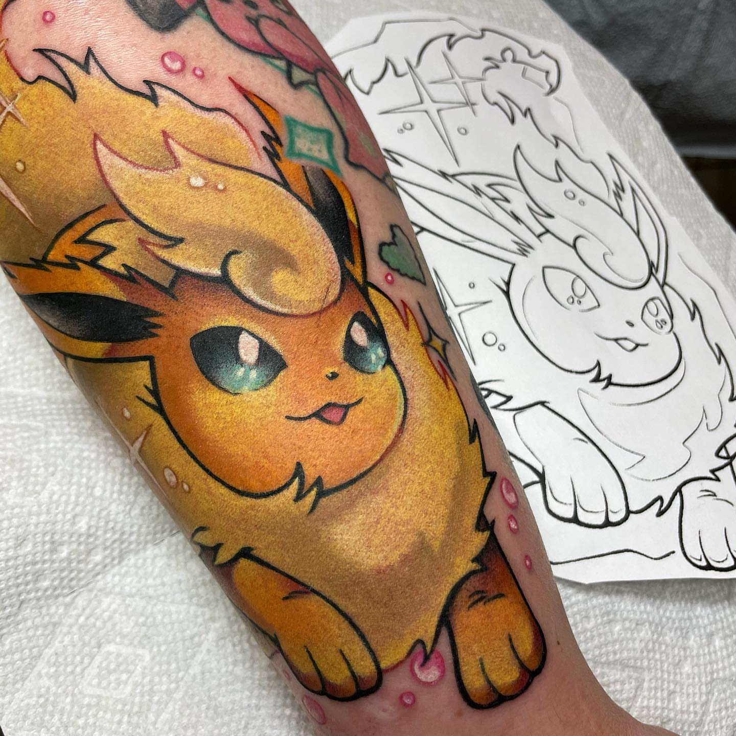 Elephant dotwork tattoo on the forearm by Bold Anime Tattoos