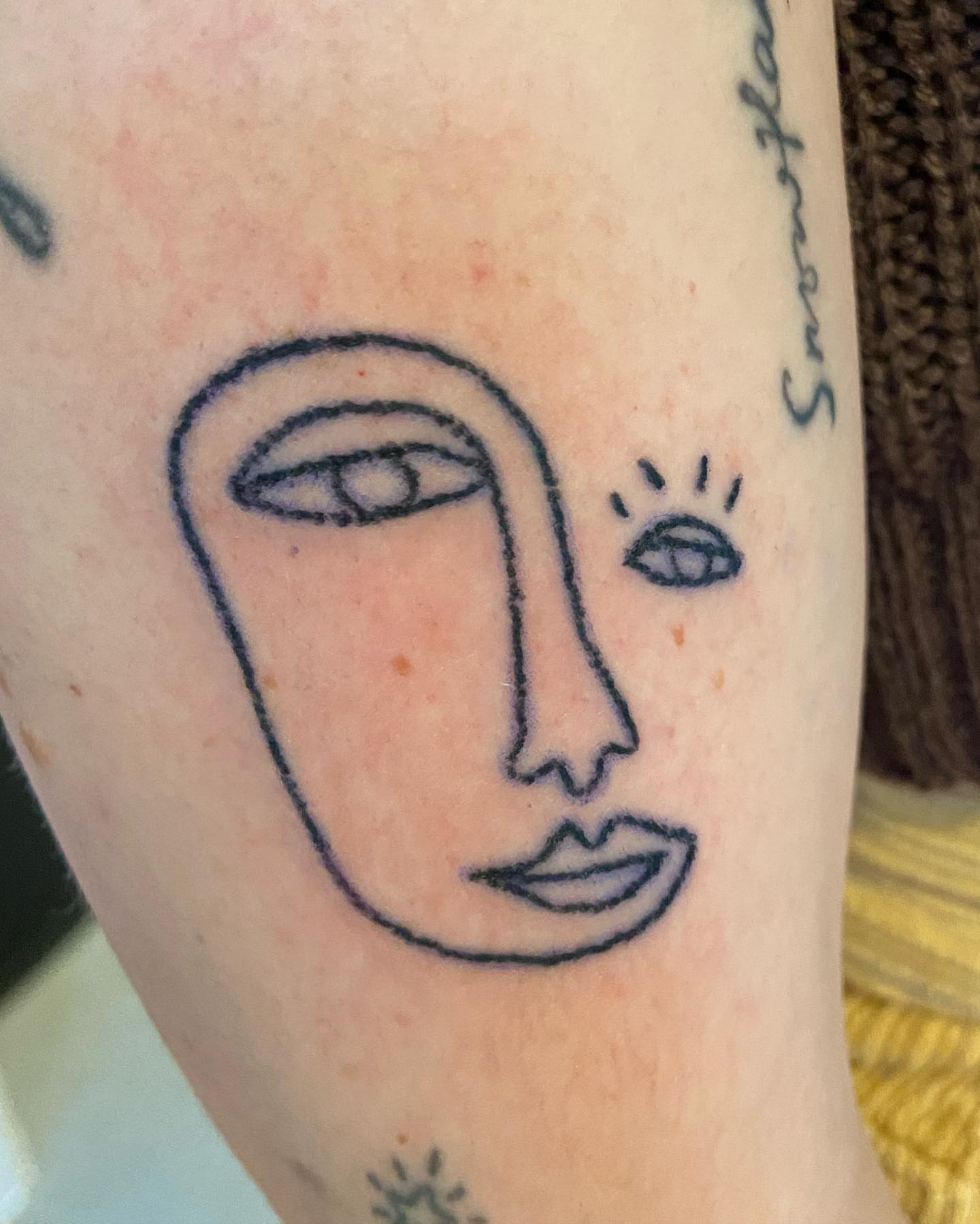 Tattoo by @deadboypokes — minimalist