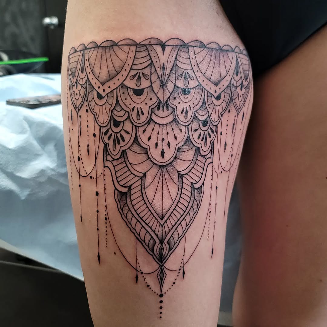 Tattoo by @jongriffintat2 — ornamental, dotwork