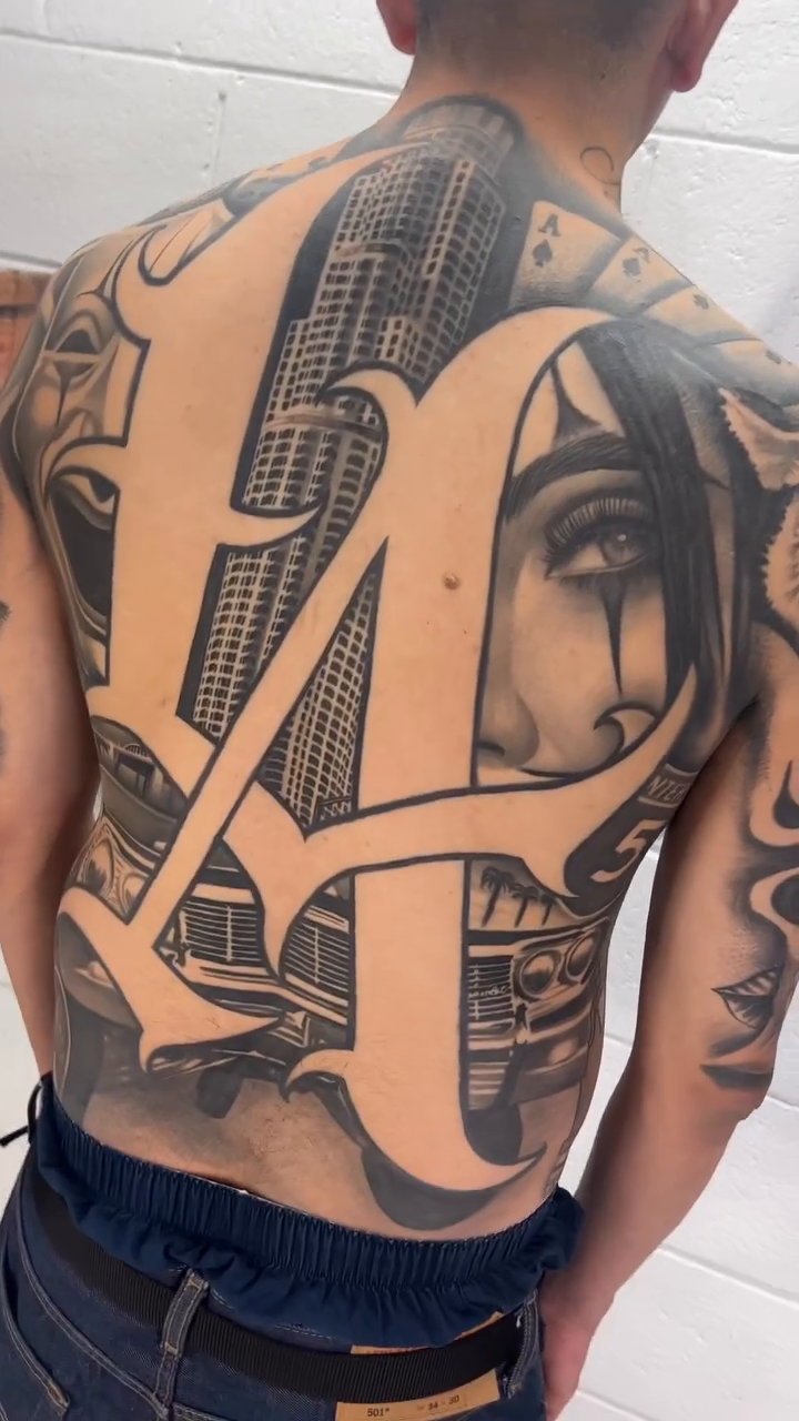 Tattoo by @josephtattoos โ chicano, black_and_grey