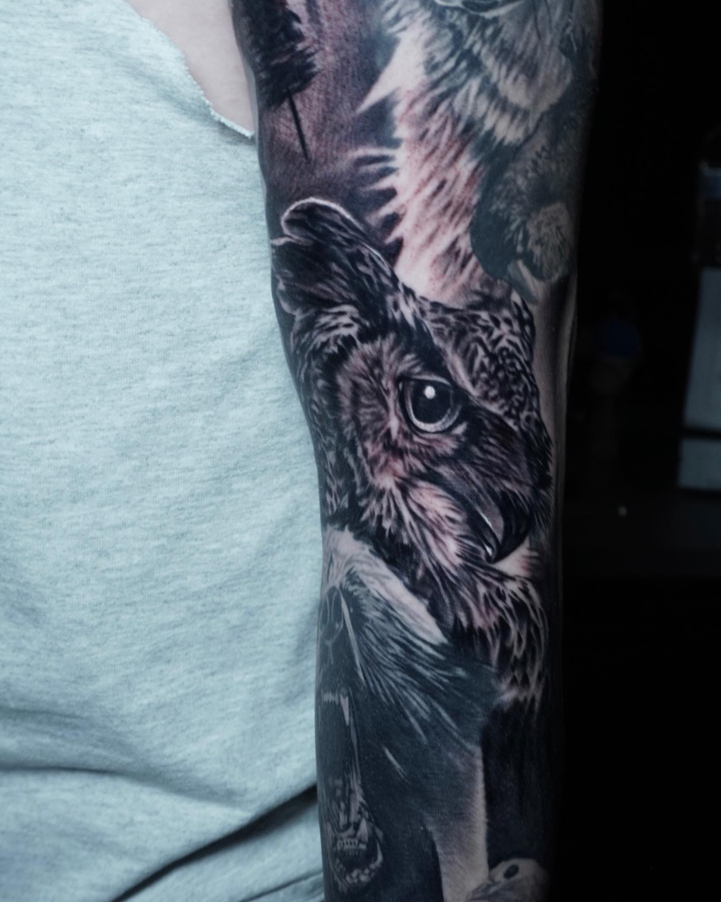 Tattoo by @b.cass_killingsword โ realism, black_and_grey