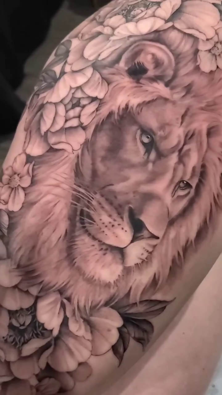 Tattoo by @jordanallredart — realism, black_and_grey