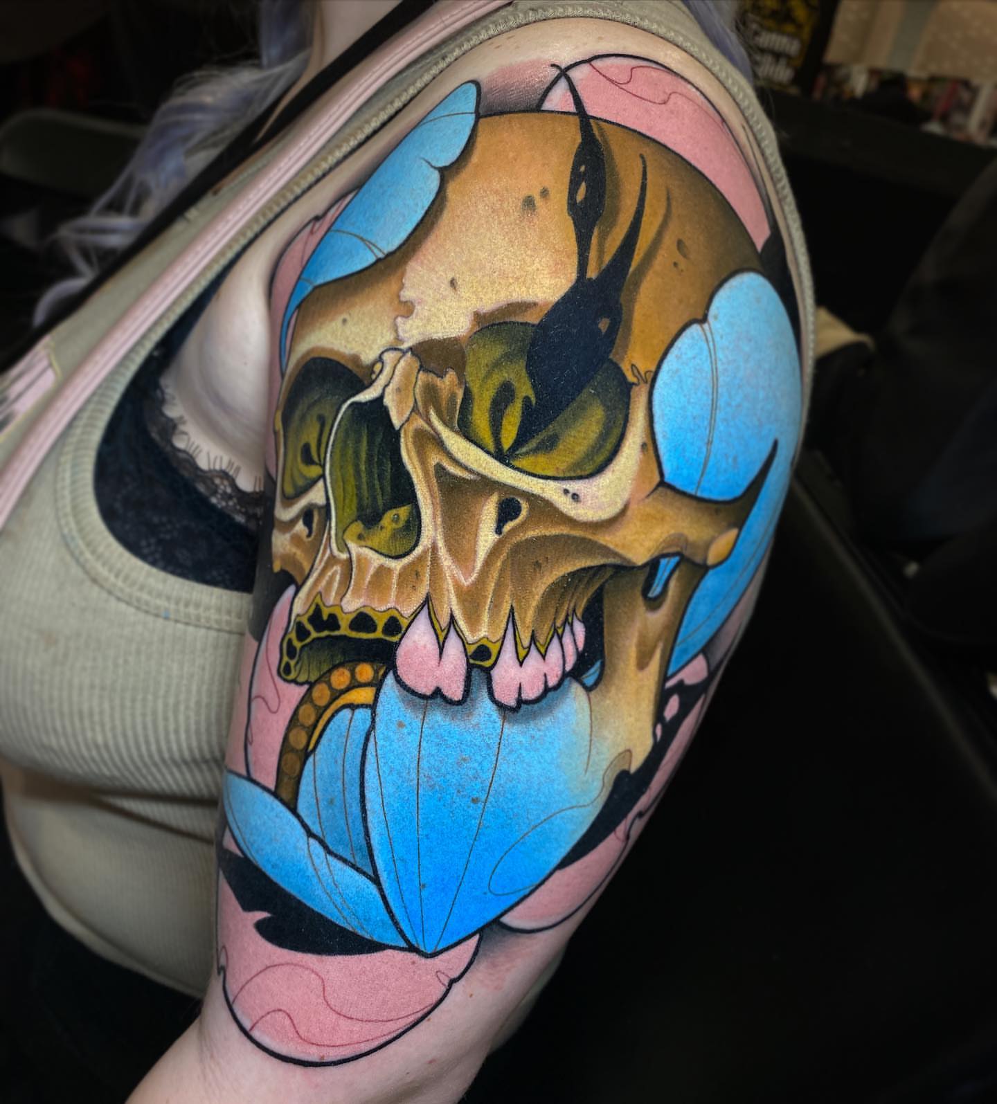 Tattoo by @devincoley — new_school, illustrative