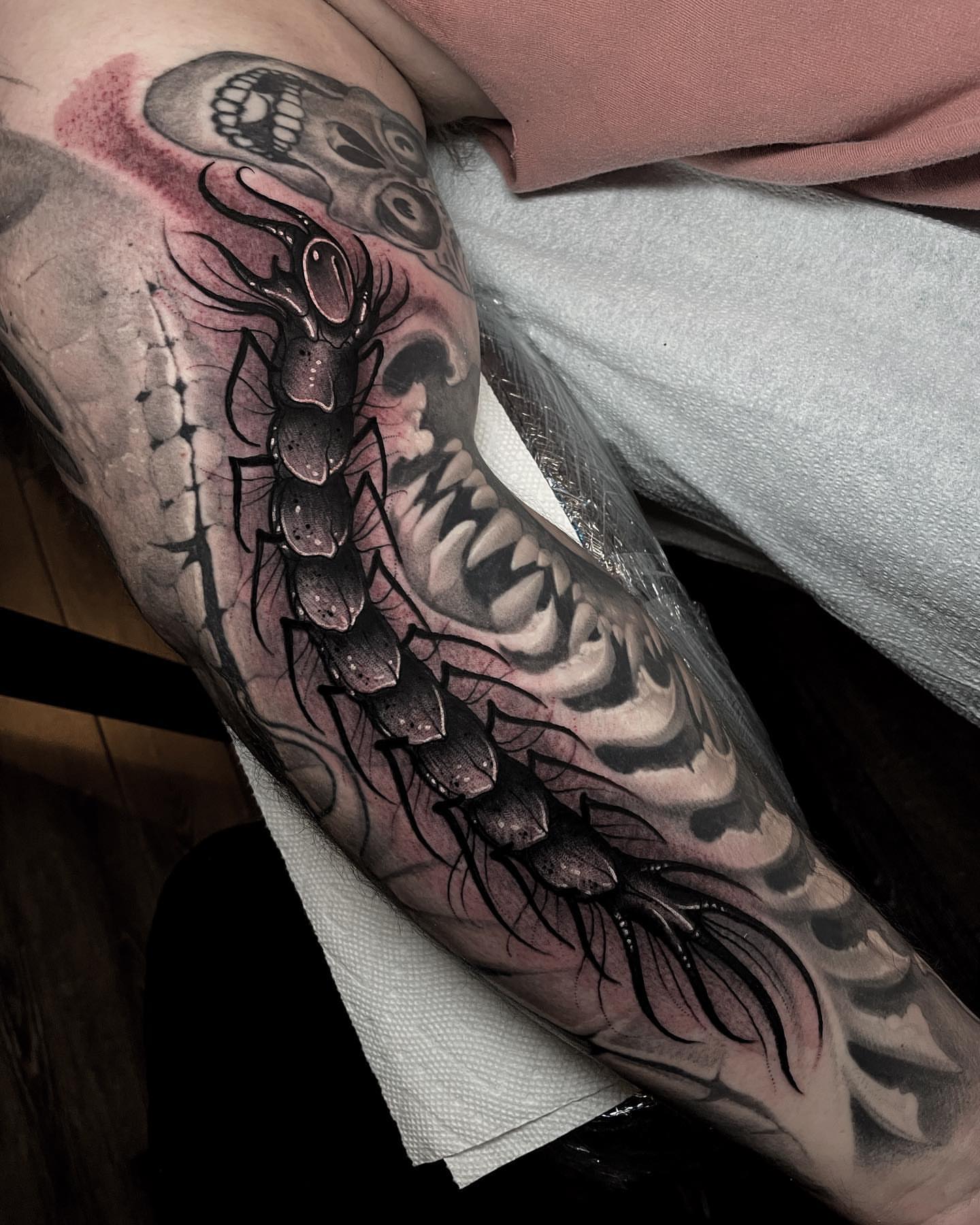 Tattoo by @ickabrams — black_and_grey, realism