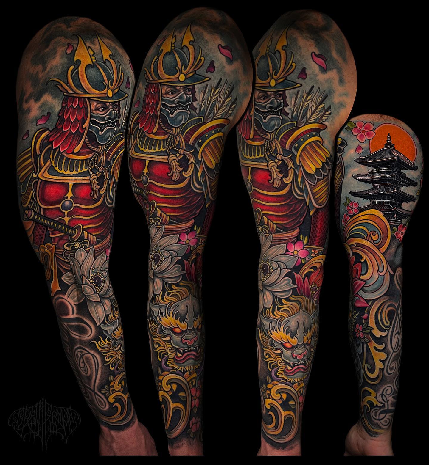 Tattoo by @brettherman — japanese_irezumi, dotwork