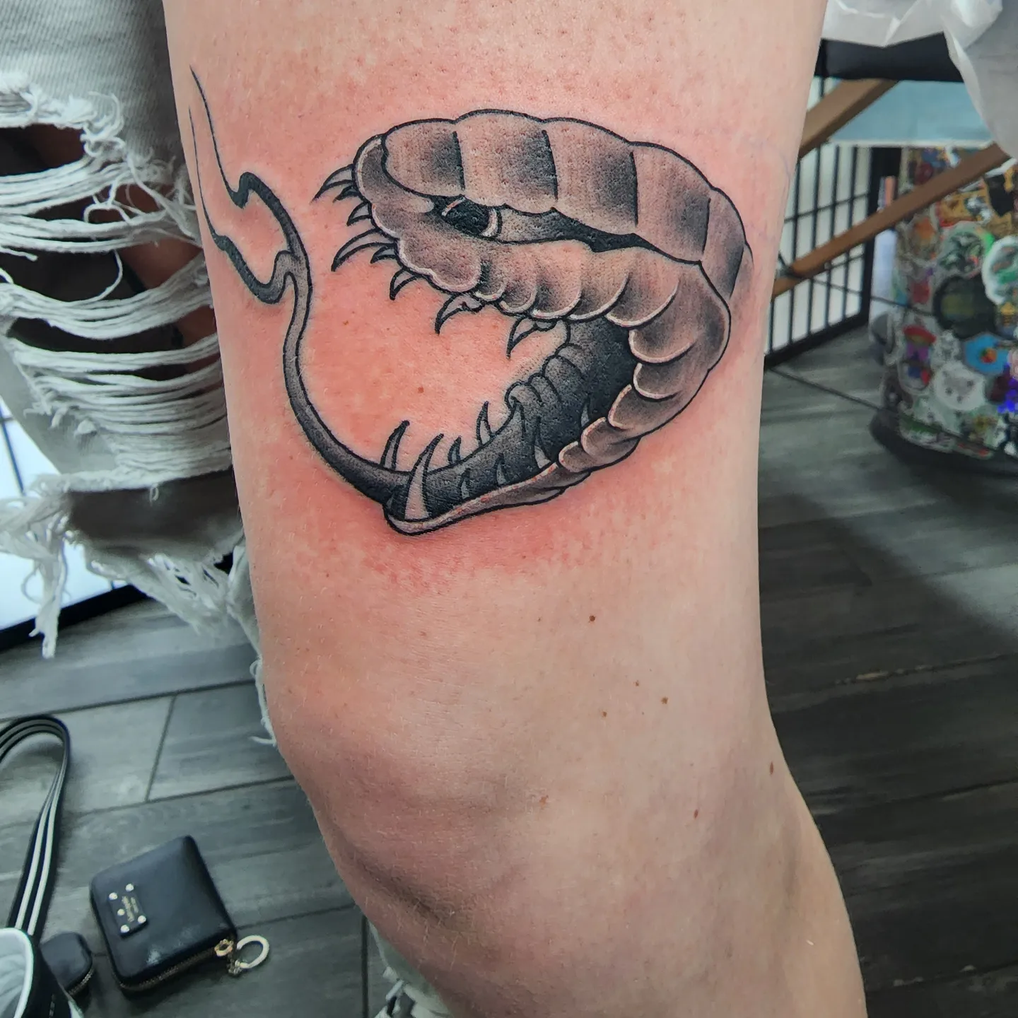 Tattoo by @milesdeoring — black_and_grey