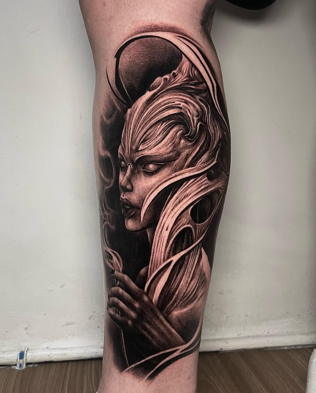 Tattoo by @micogeologo_tattoo — black_and_grey, realism