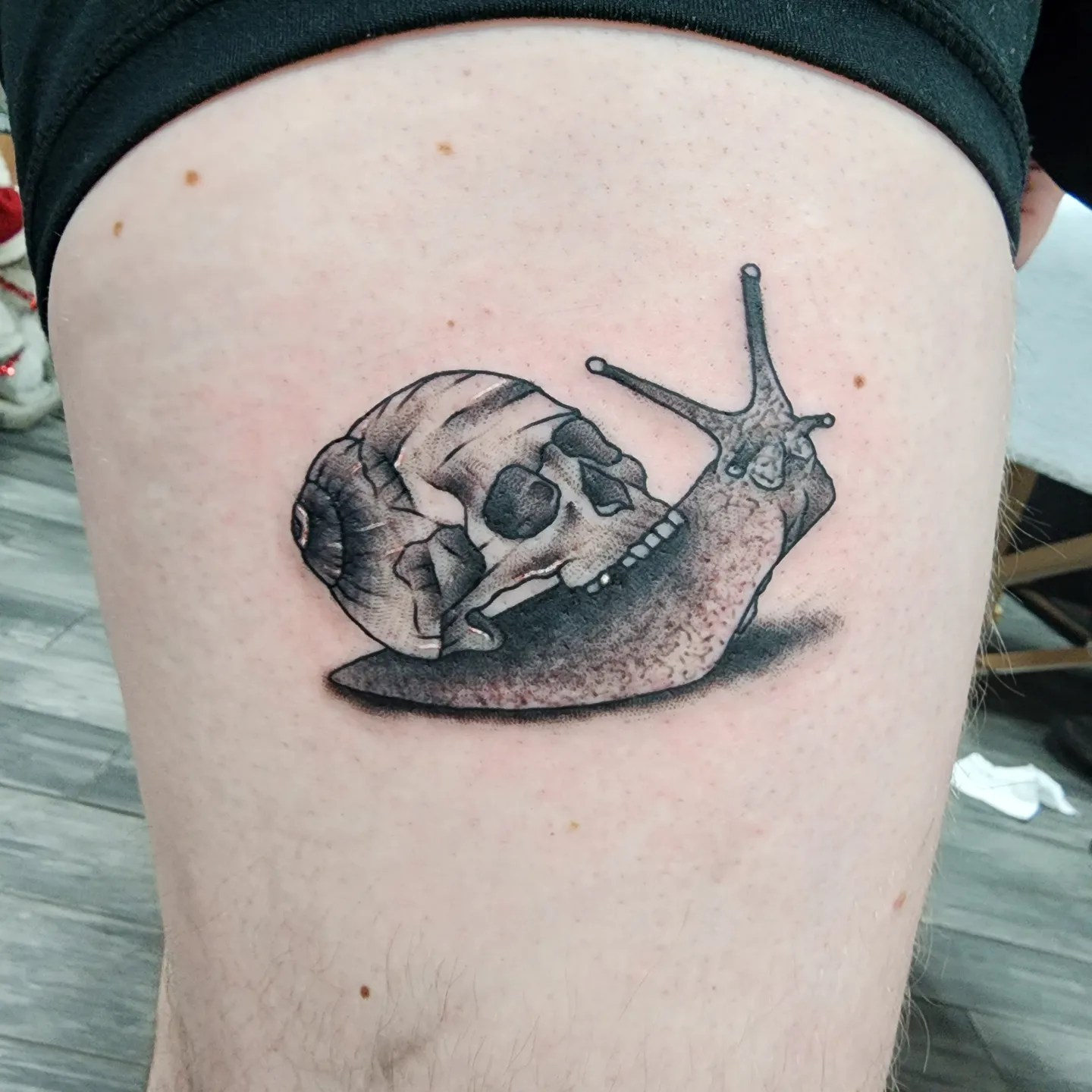 Tattoo by @milesdeoring — black_and_grey, realism