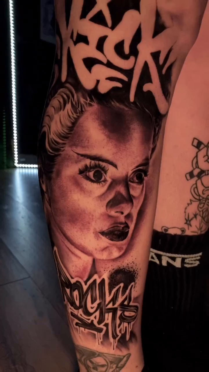 Tattoo by @coleworldtattoo โ realism, black_and_grey