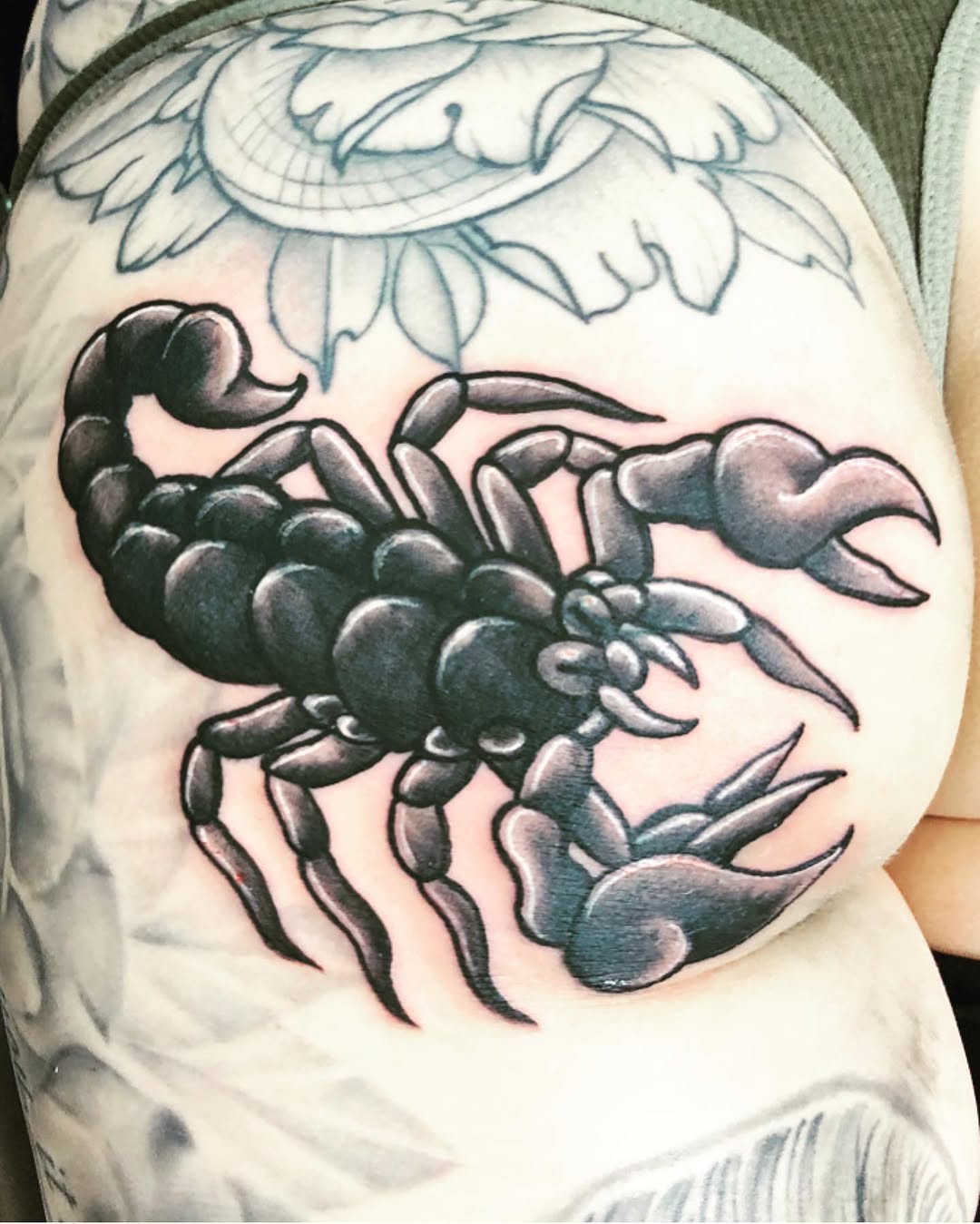 Tattoo by @james_sparkman_tattoos — black_and_grey, neo_traditional