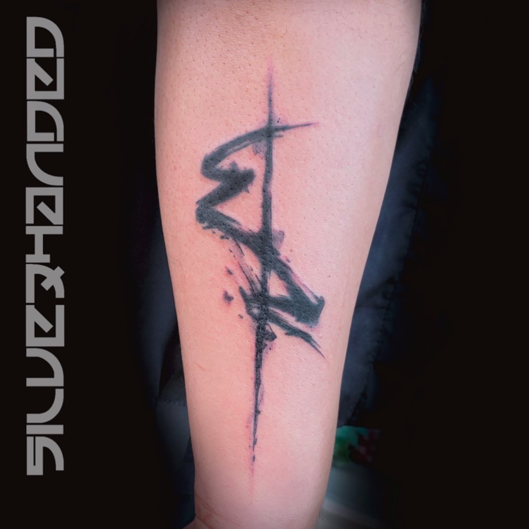 Tattoo by @silverhanded — lettering_script