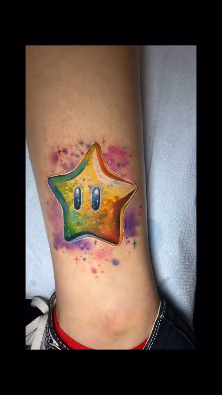 Tattoo by @truepigments — watercolor