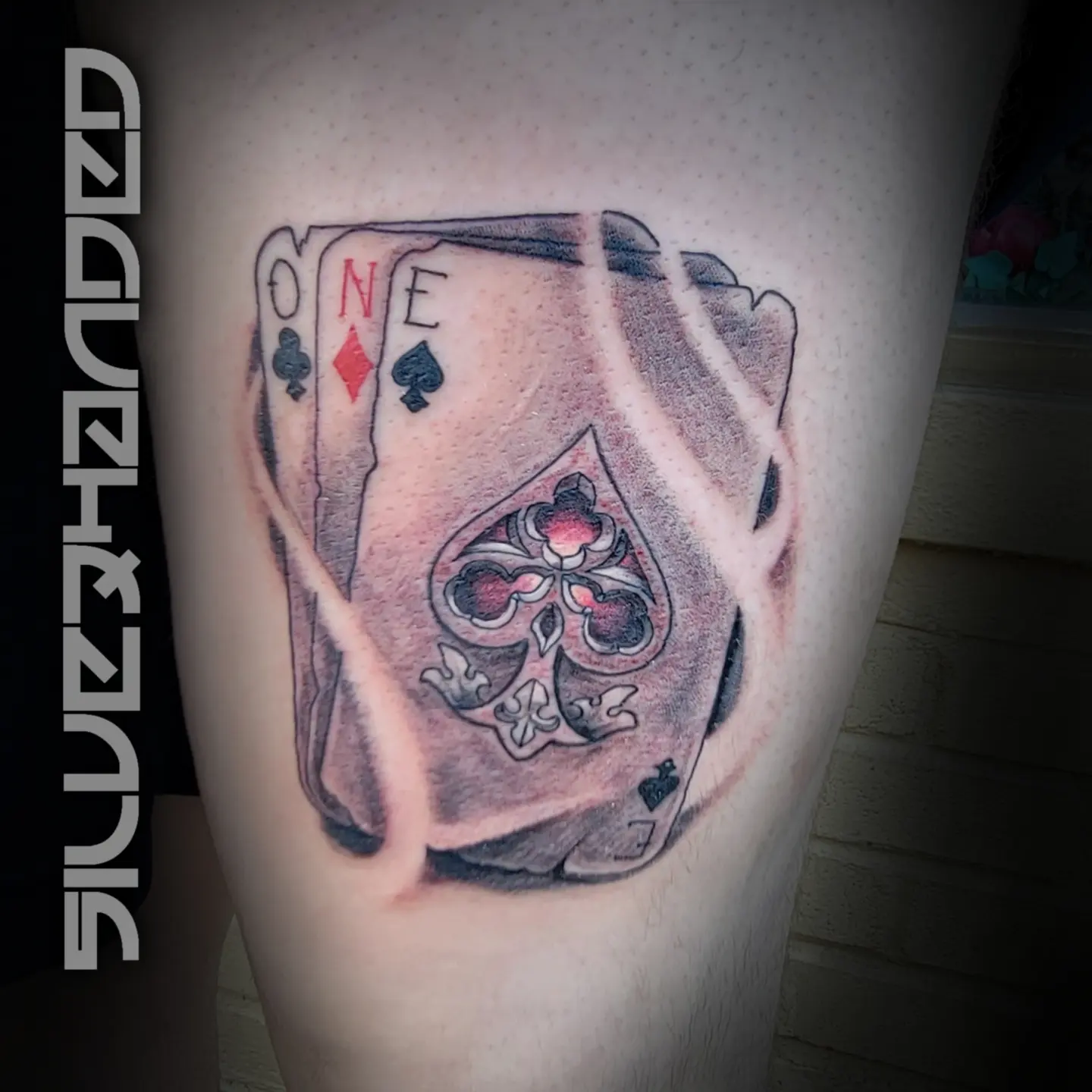 Tattoo by @silverhanded — black_and_grey
