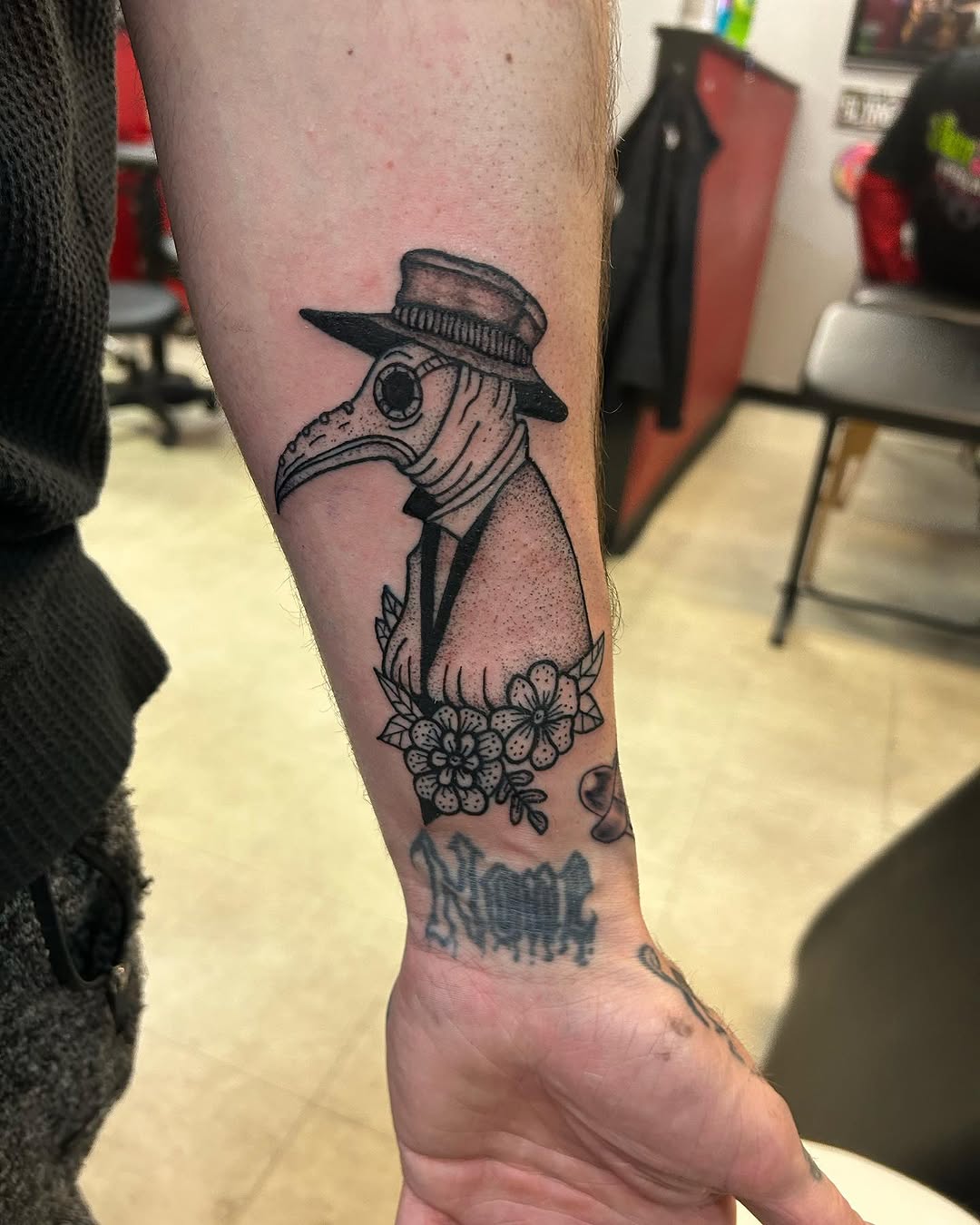 Tattoo by @tattoos_by_trav — black_and_grey, chicano