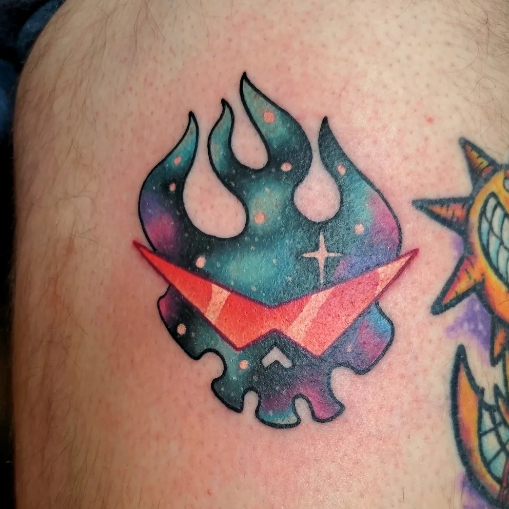 Tattoo by @gwai_lo_joe — dotwork, geometric