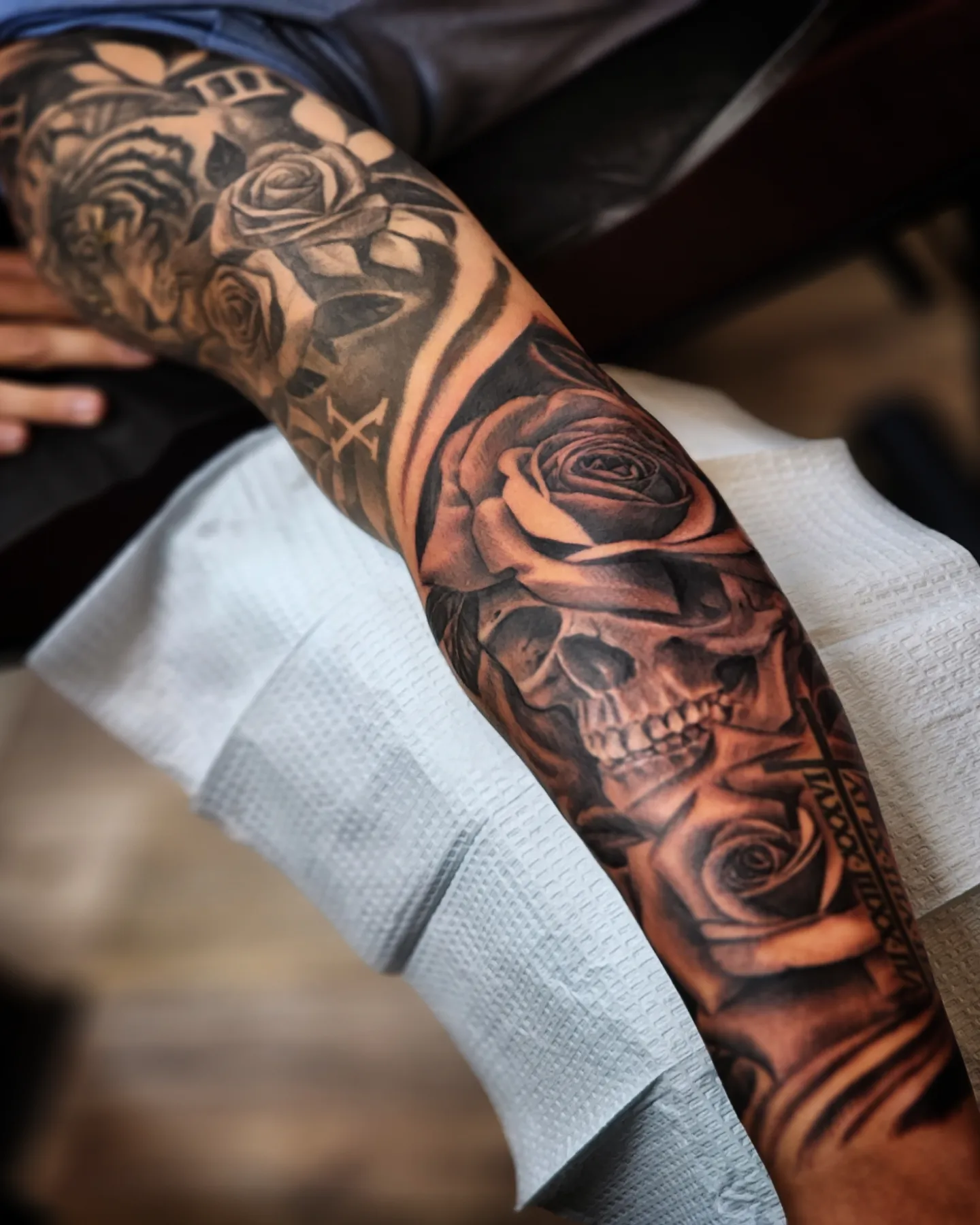 Tattoo by @danieljapaniel — black_and_grey, realism