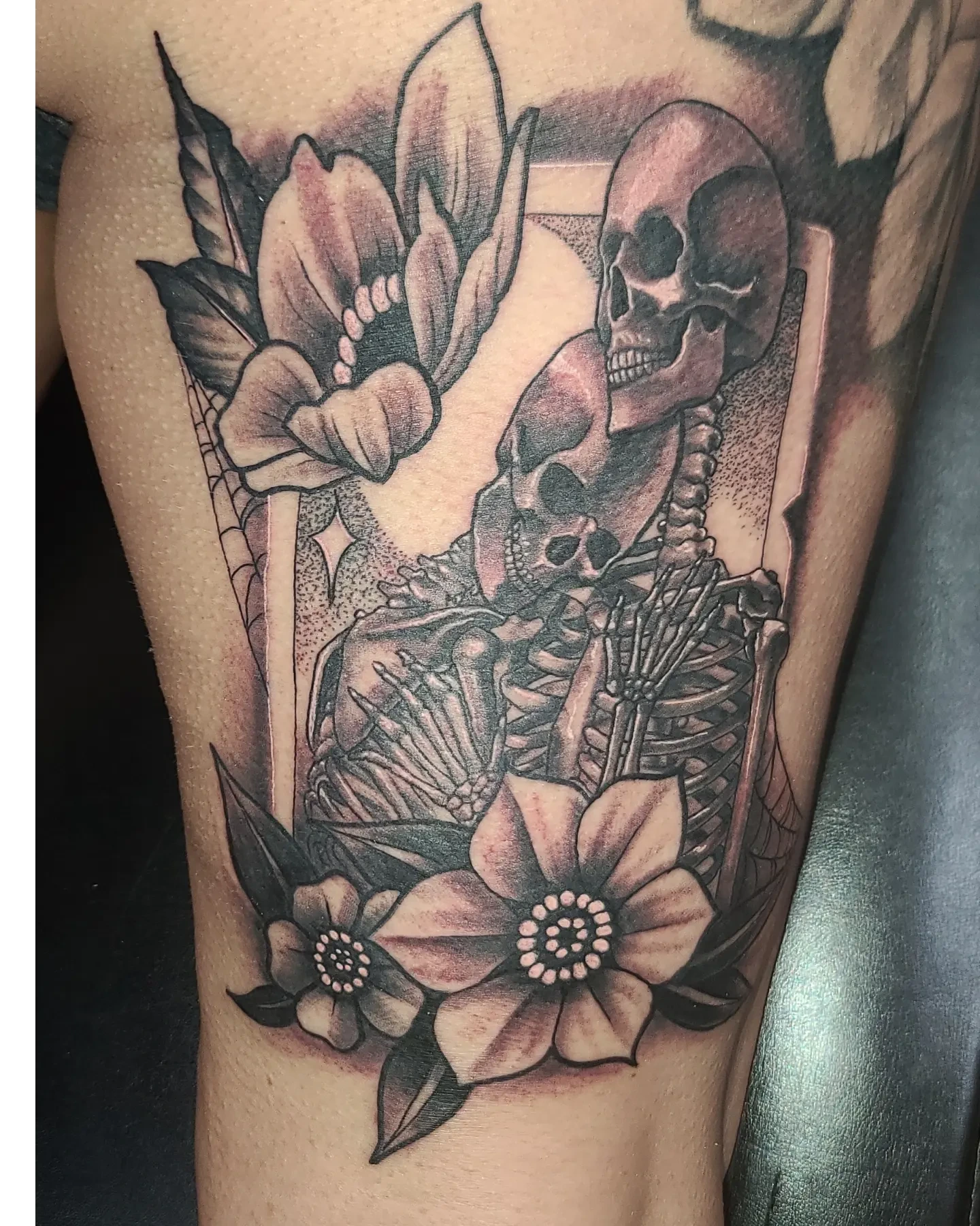 Tattoo by @fromthefiretattoo605 — black_and_grey, realism