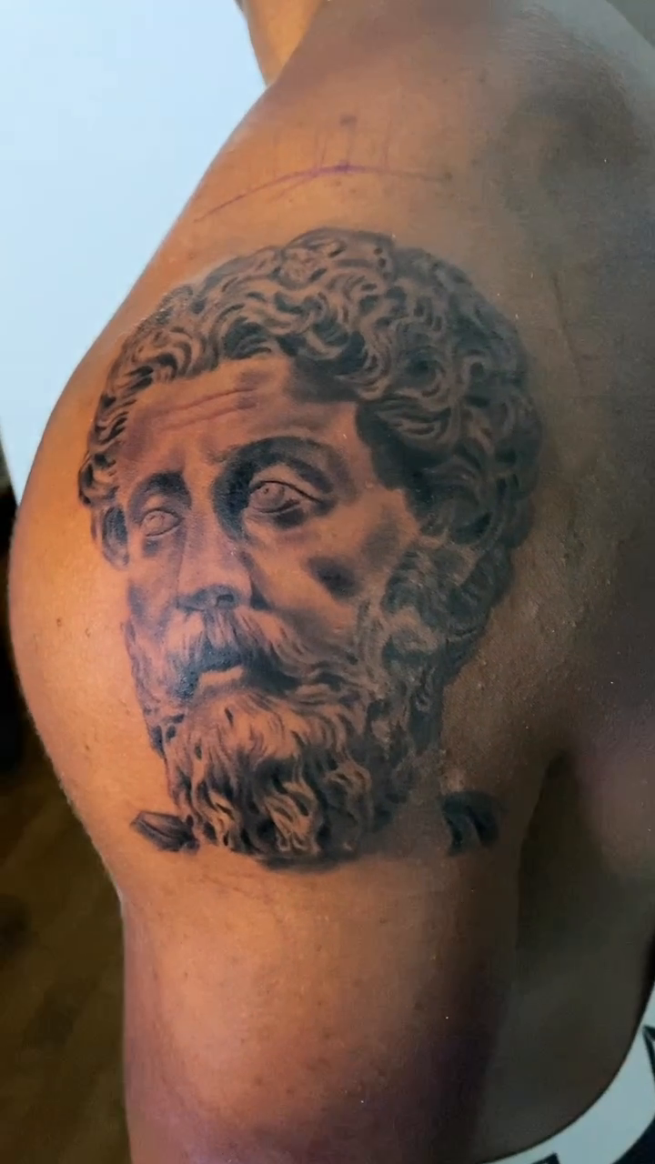 Tattoo by @ronangibney — realism, black_and_grey