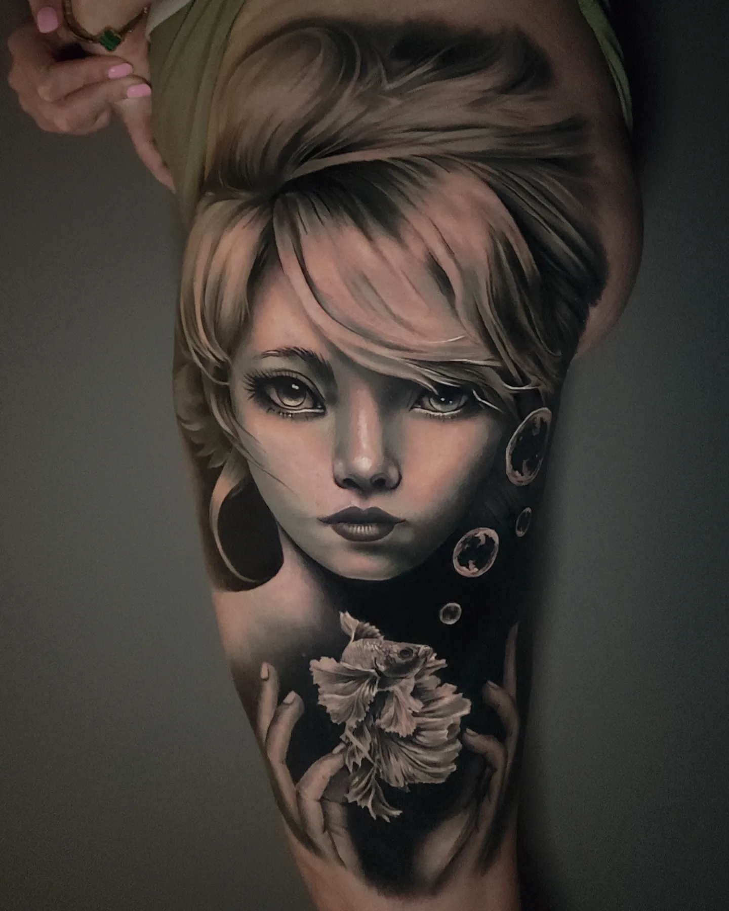 Tattoo by @ladyb.inknart — realism, dark_realism