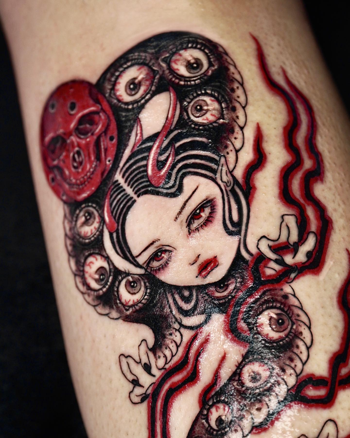 Tattoo by @jaded_youth_ — dark_realism, illustrative