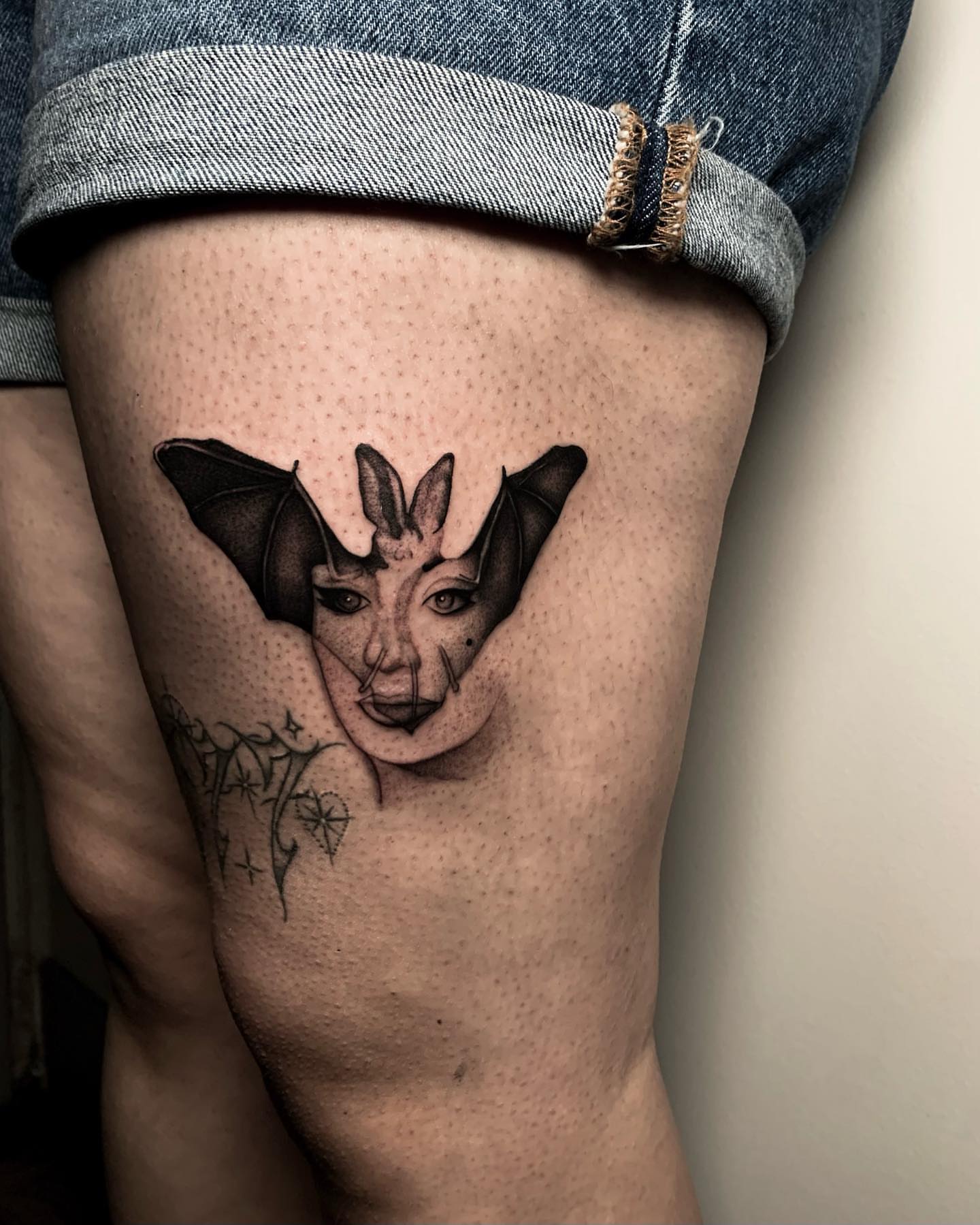 Tattoo by @inkmonic — dotwork, realism