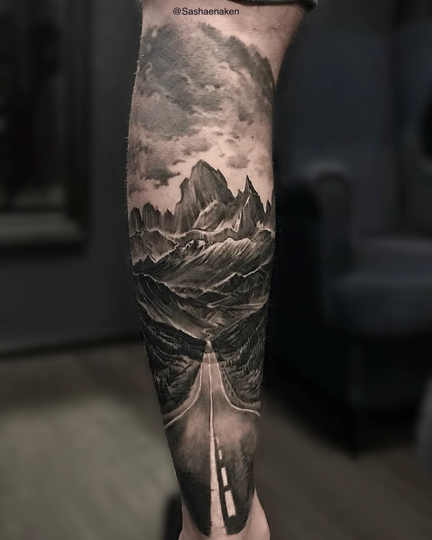 Tattoo by @sashaenaken — realism, black_and_grey