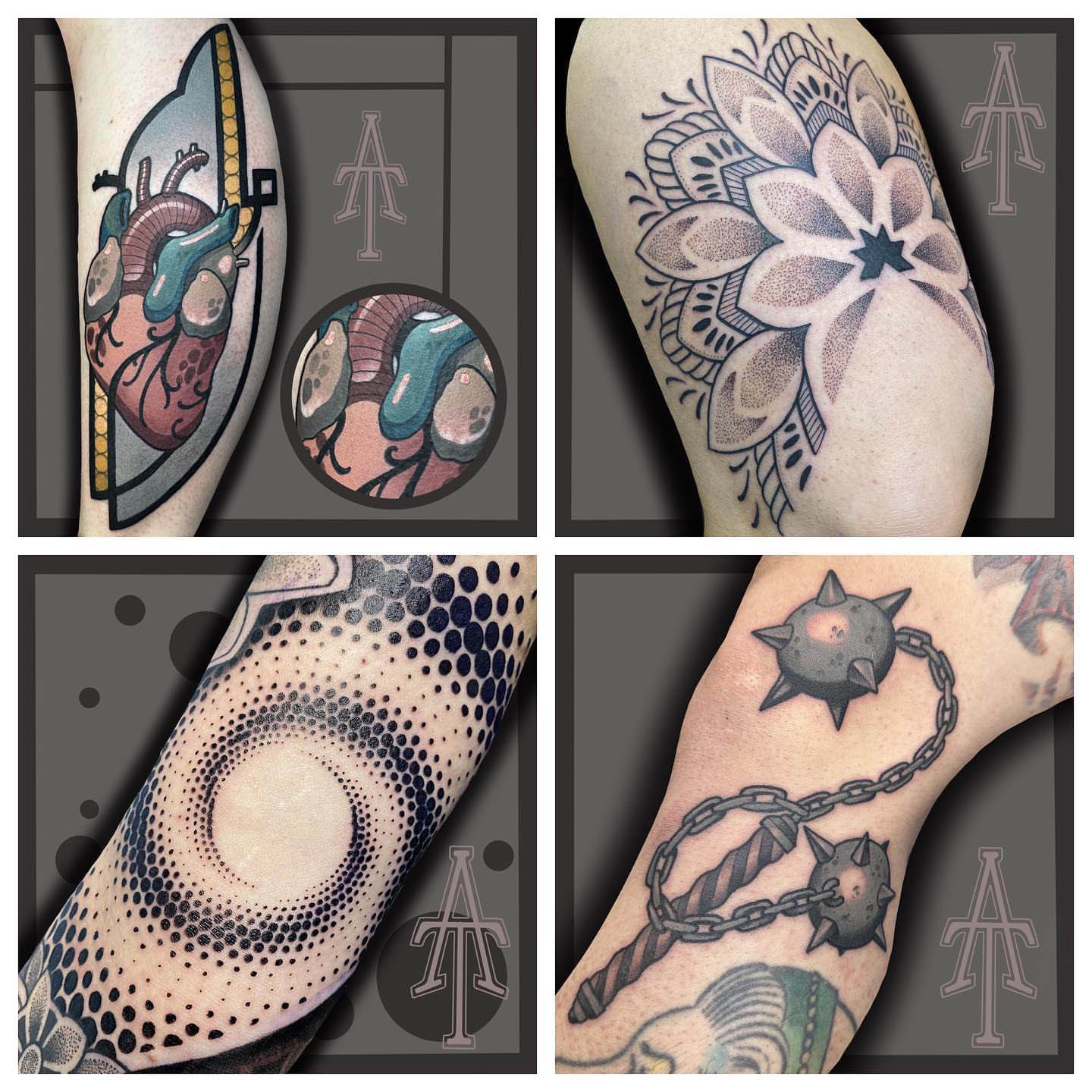 Tattoo by @chrisdobransky — american_traditional, dotwork