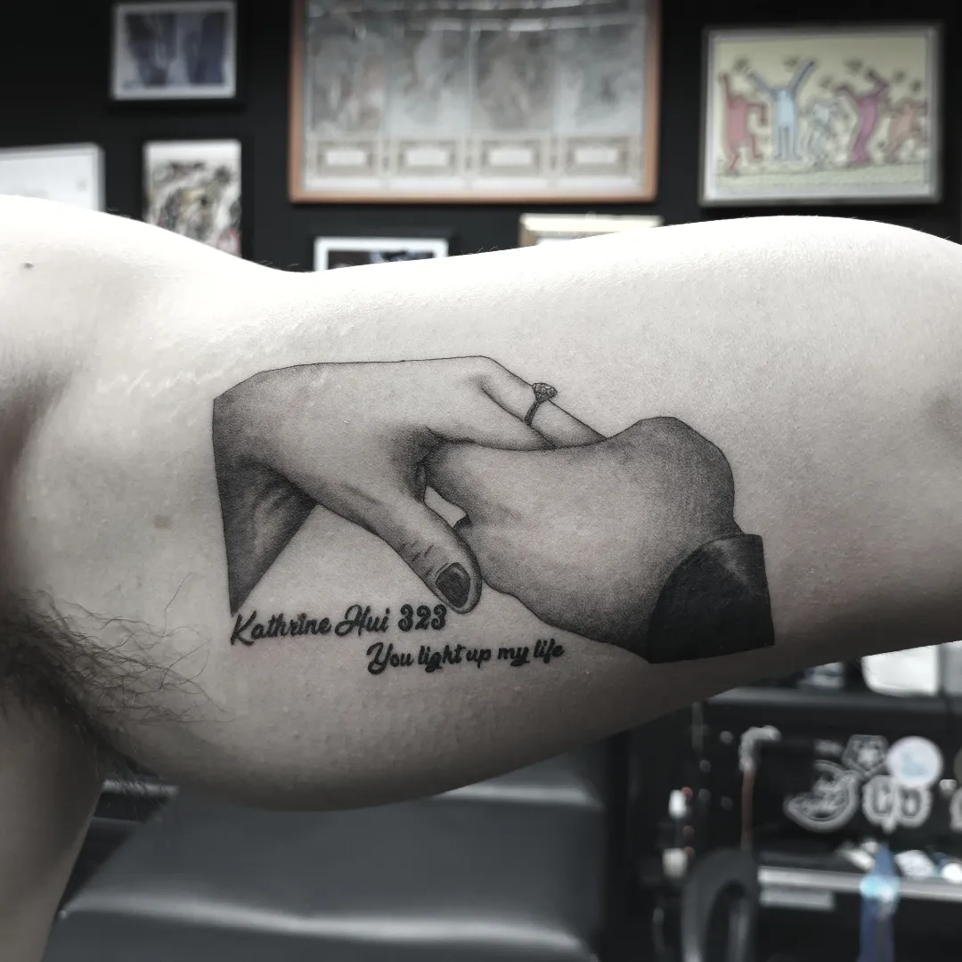 Tattoo by @dark_is_bright_ink — realism, black_and_grey