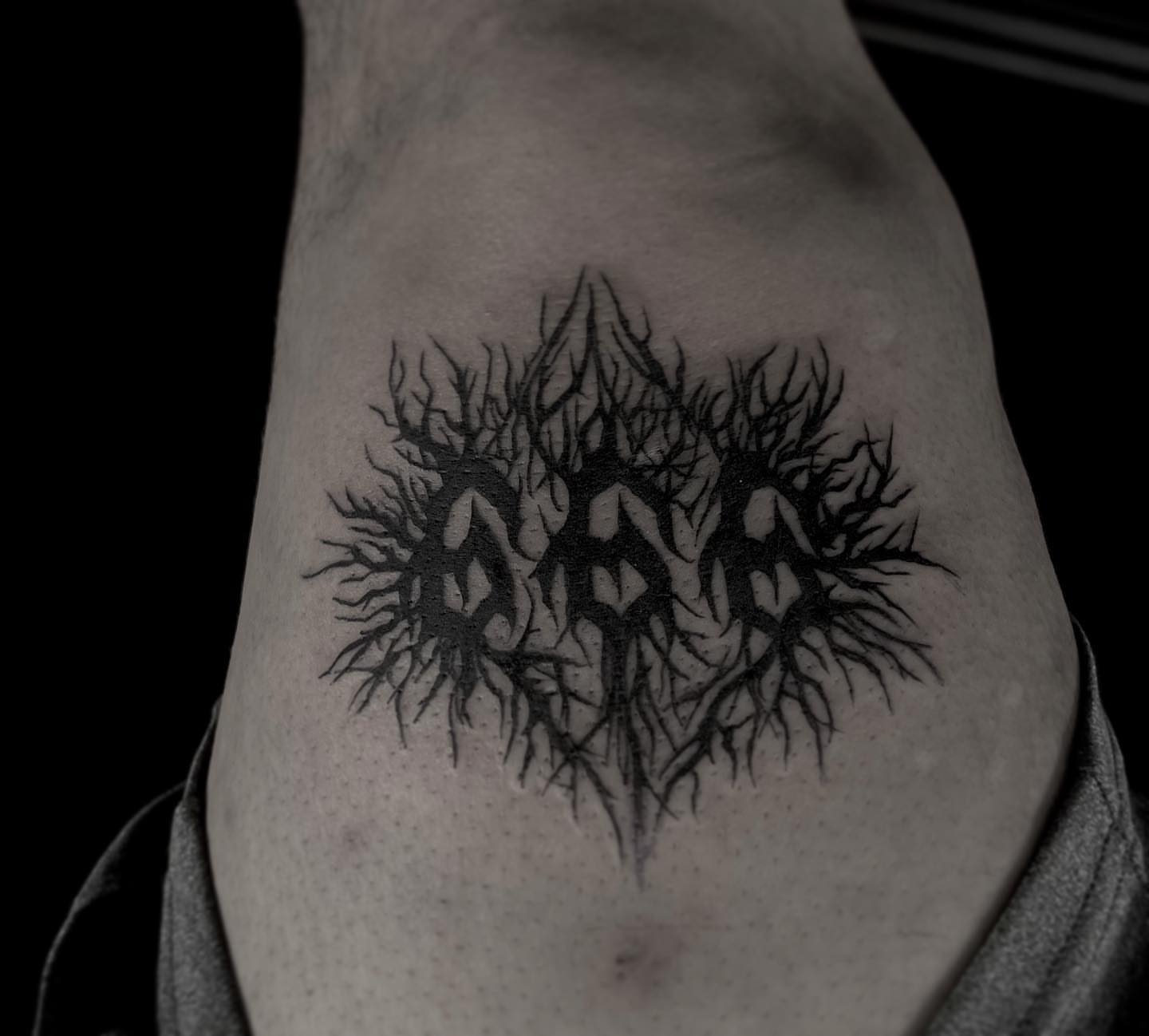 Tattoo by @ambergram_chicago — black_and_grey
