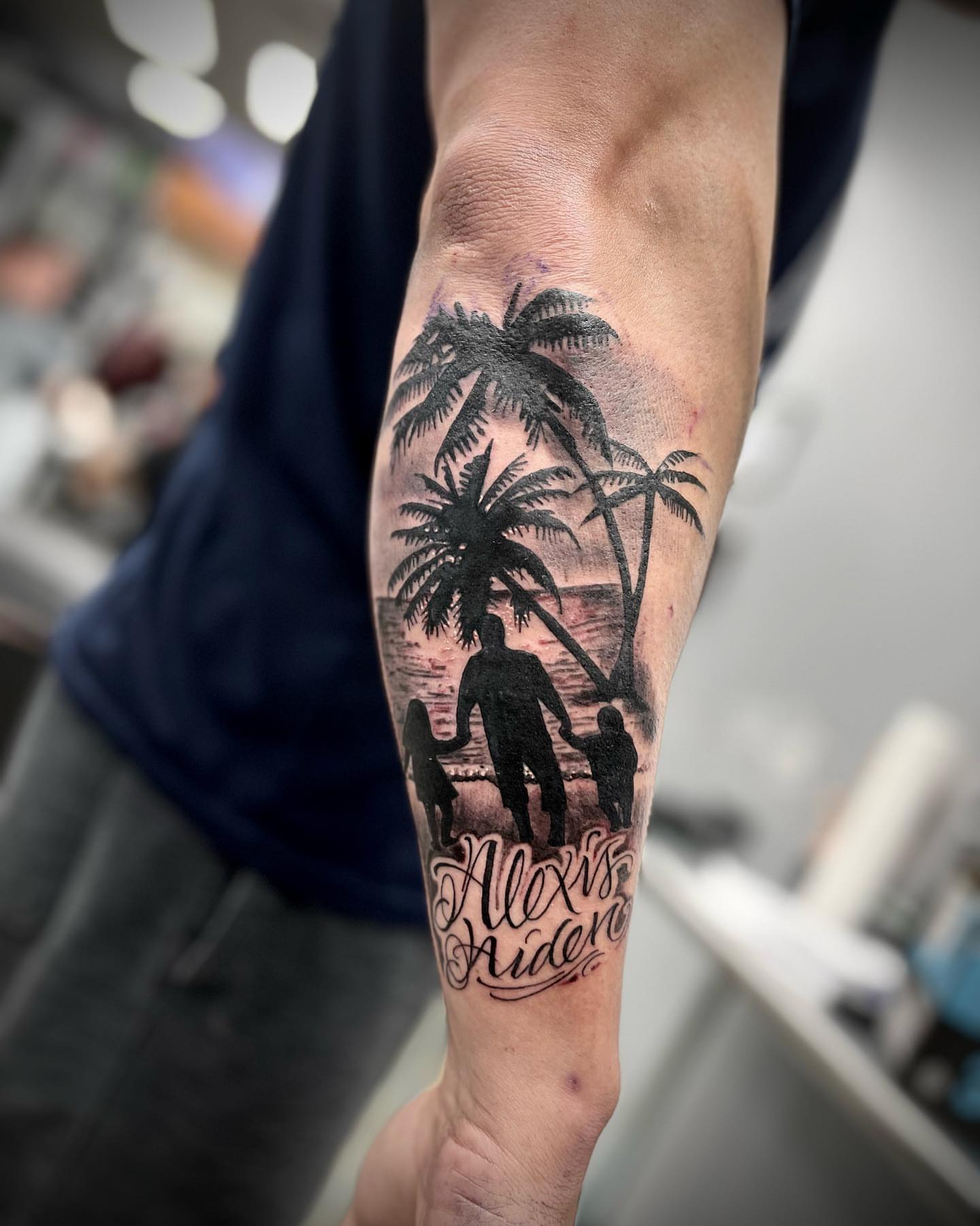 Tattoo by @kellykalani — black_and_grey