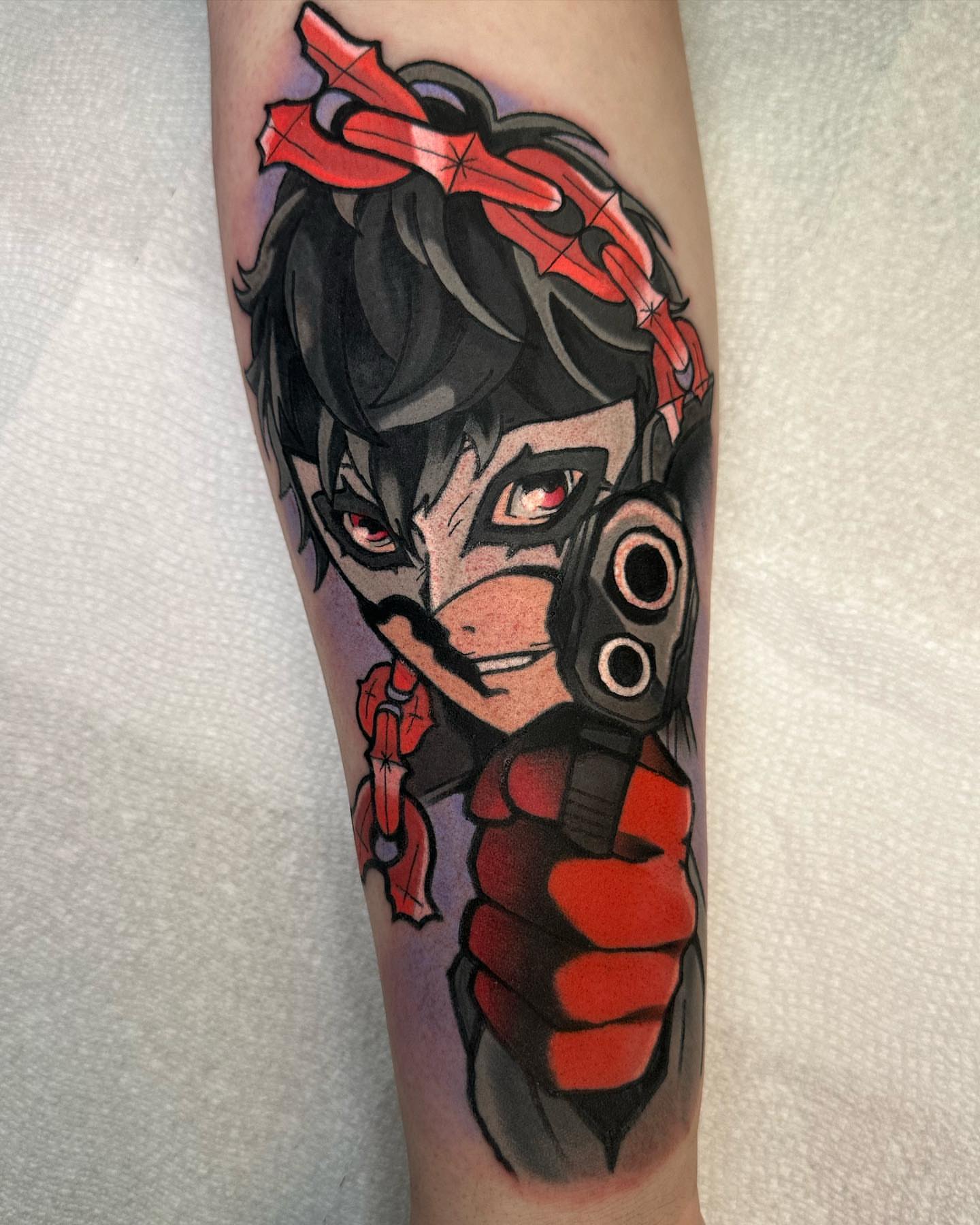 Tattoo by @zack.simpson__ — anime, illustrative