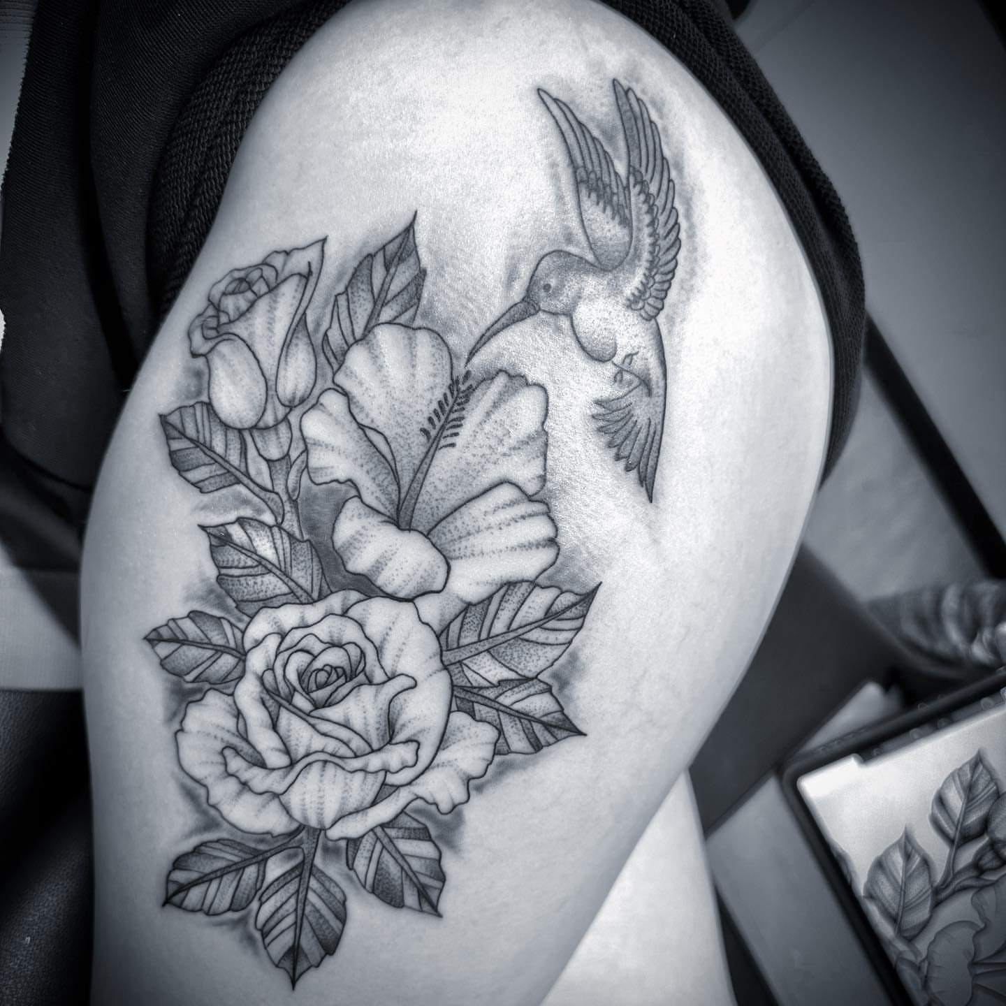 Tattoo by @jordonslagletattooer — black_and_grey, realism