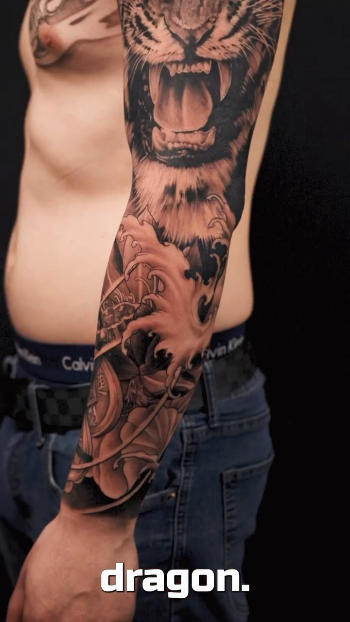 Tattoo by @vudoo_tattoo — realism, black_and_grey