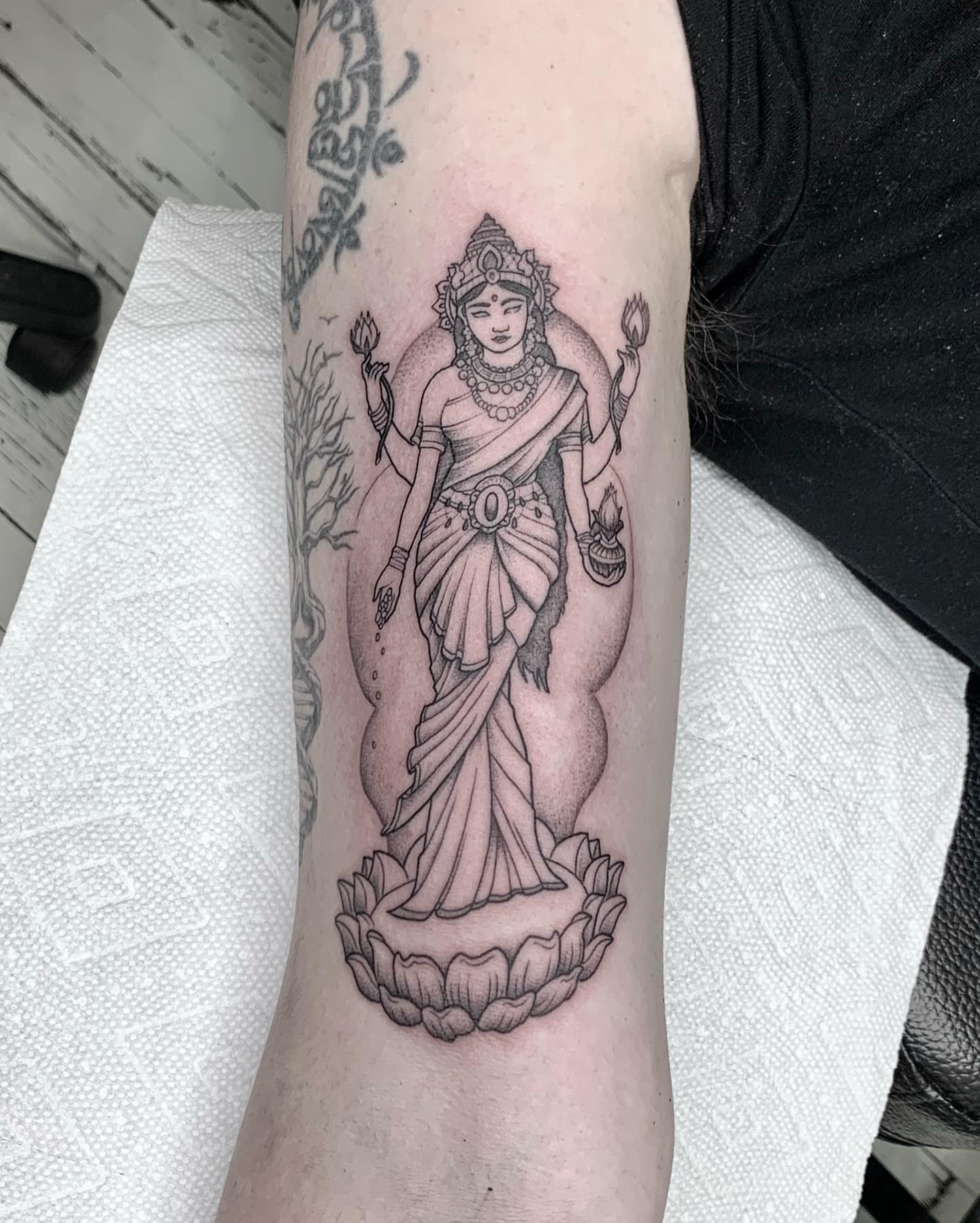Tattoo by @lvl40lich — black_and_grey