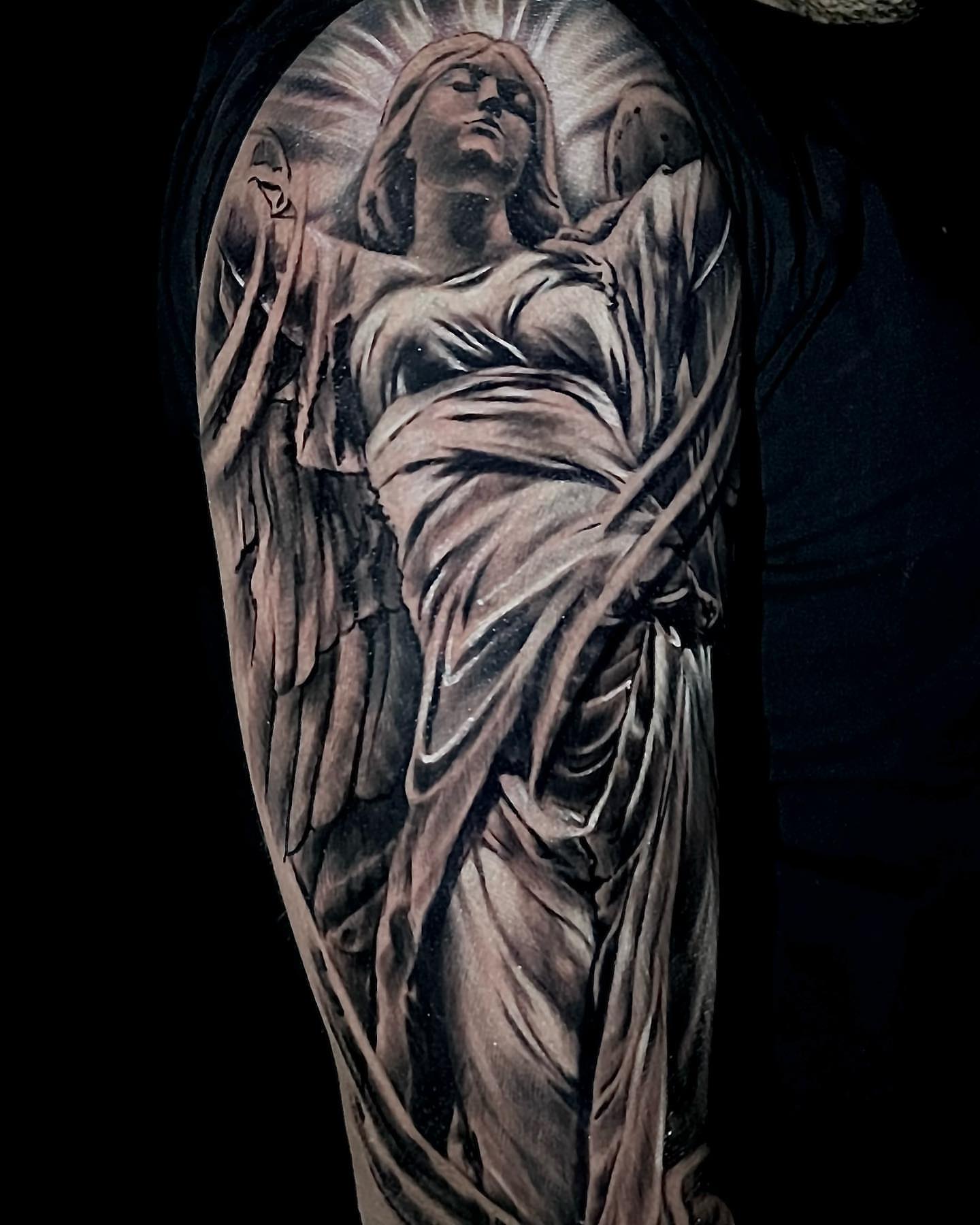 Tattoo by @morenotattoow — realism, black_and_grey