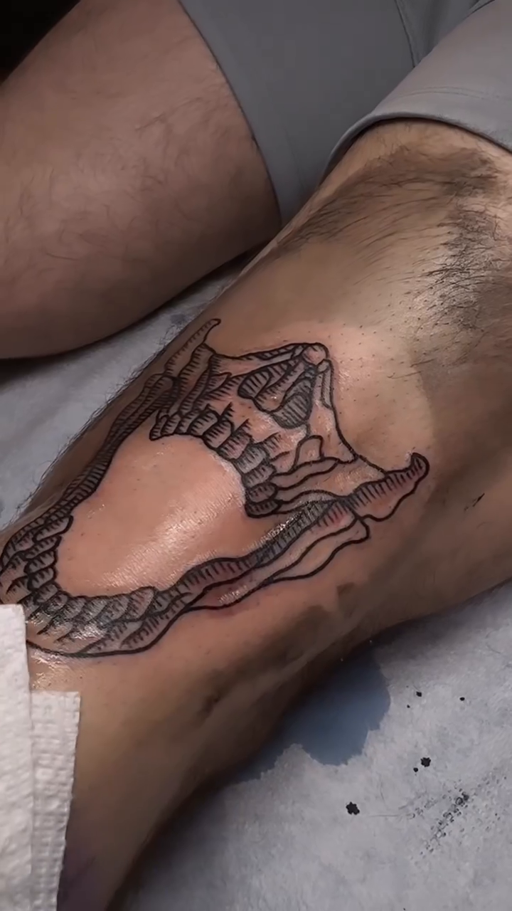 Jawbone realism tattoo by Kyle Giffen - Tattoo Artist