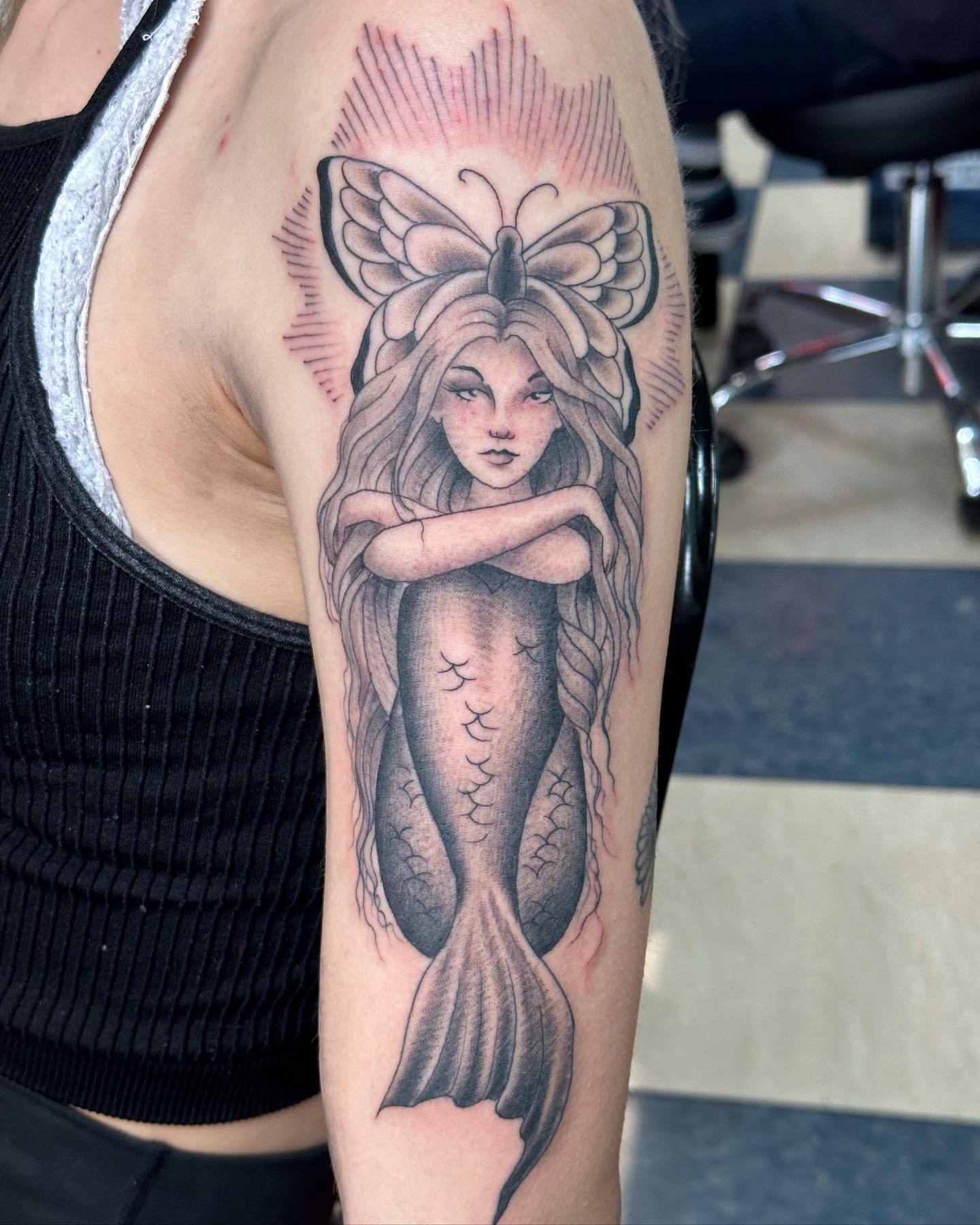 Tattoo by @david_steed — black_and_grey, realism