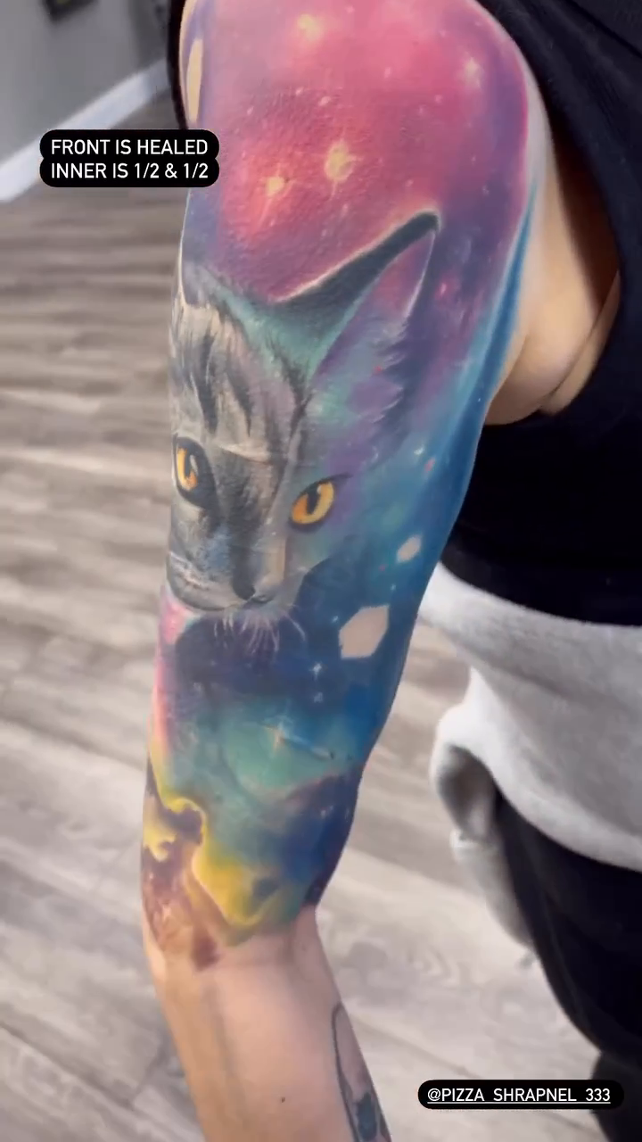 Cat in space realism tattoo by ππ―ππ³π¦π° πππͺπ¬π«π±