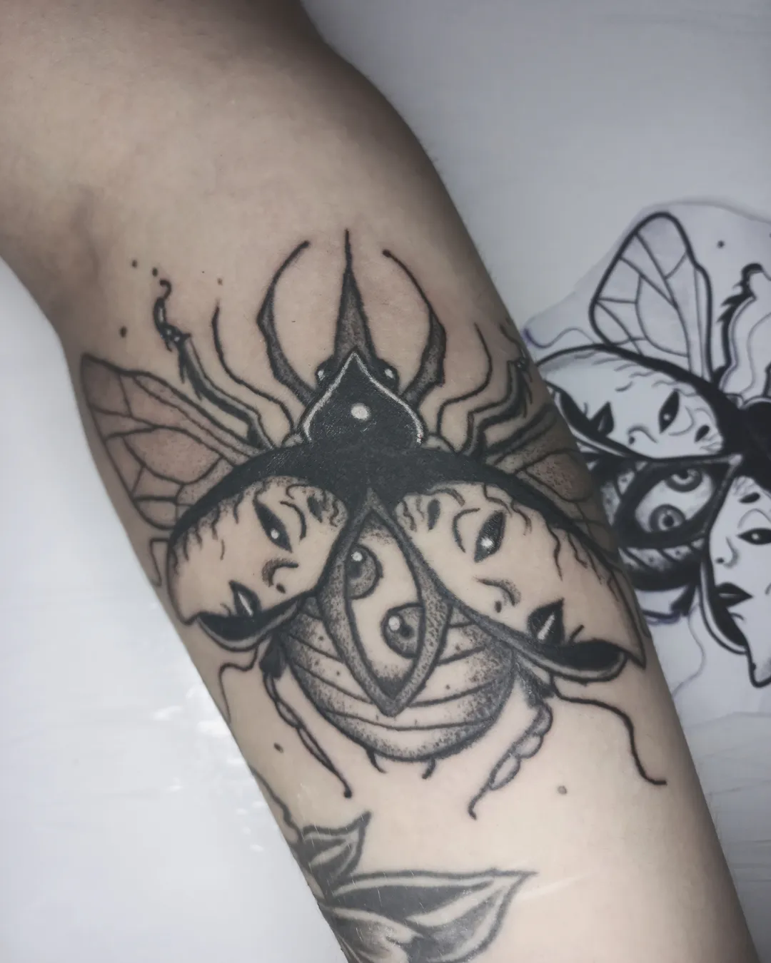 Tattoo by @azevtattoo β dotwork, black_and_grey