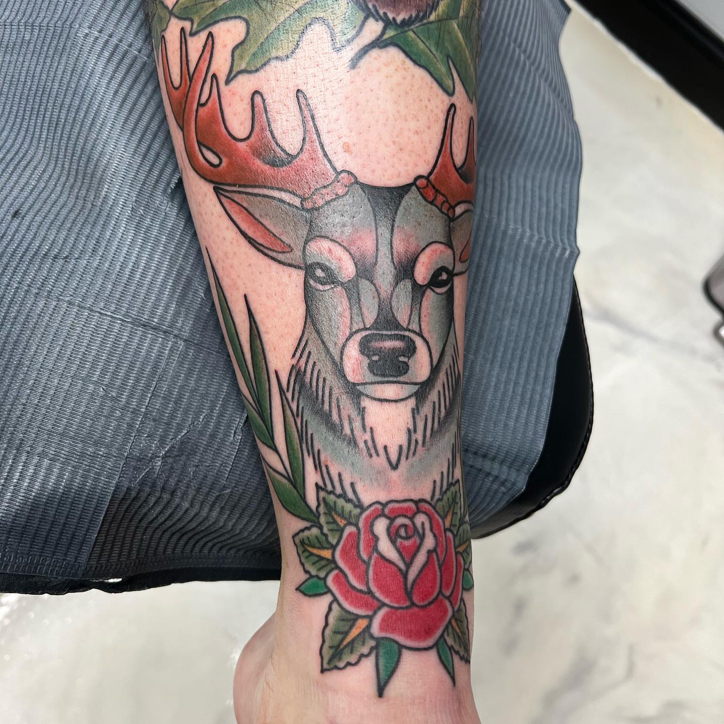 Tattoo by @downtowndb13 — american_traditional, realism