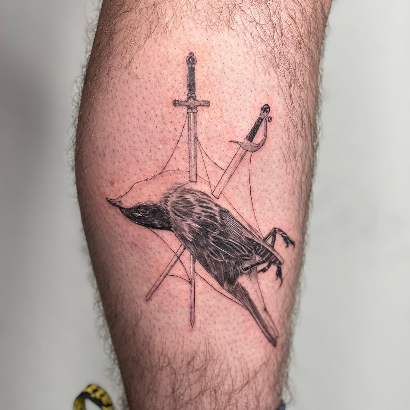 Tattoo by @bigheadtattoo — black_and_grey, realism
