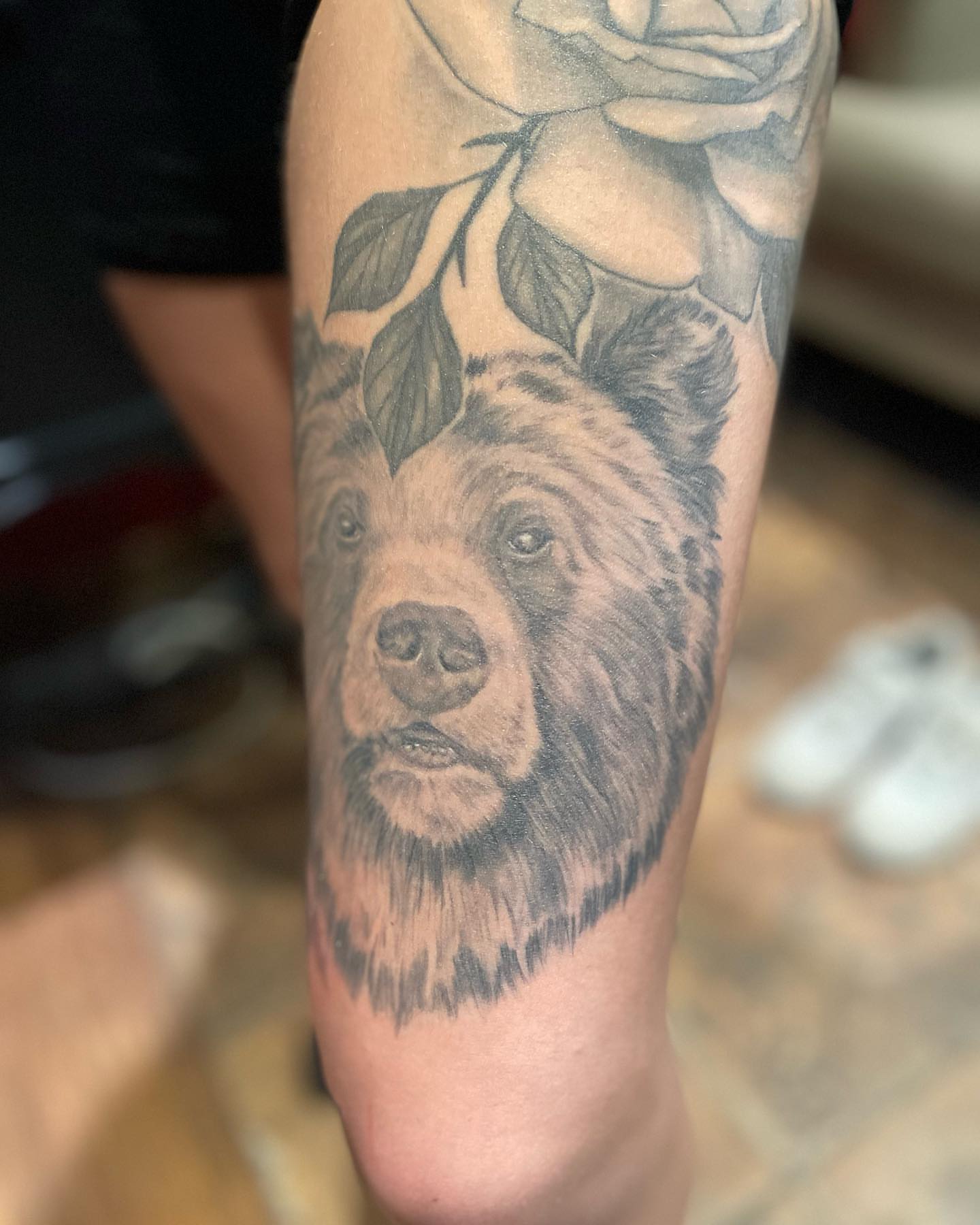 Tattoo by @baomtl — black_and_grey, realism