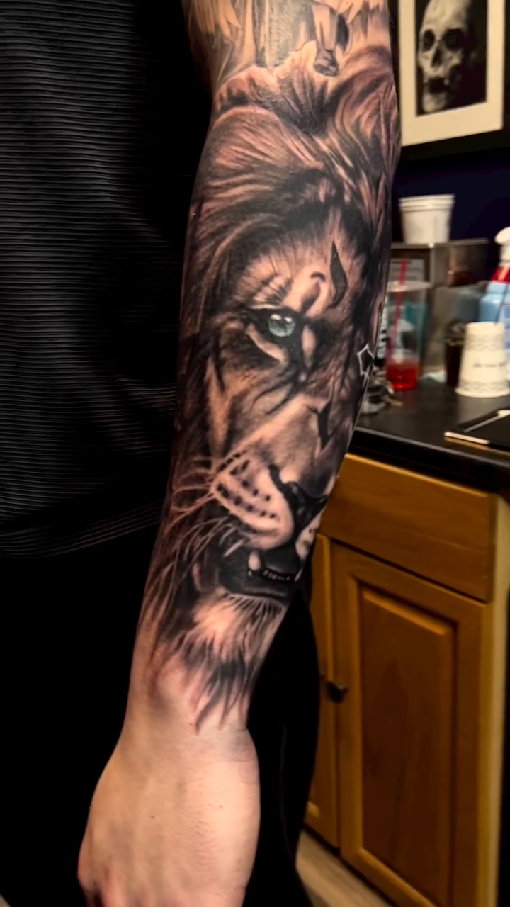 Tattoo by @mctatty — realism, black_and_grey