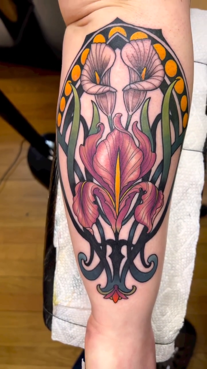 Tattoo by @justintattooart — neo_traditional, ornamental