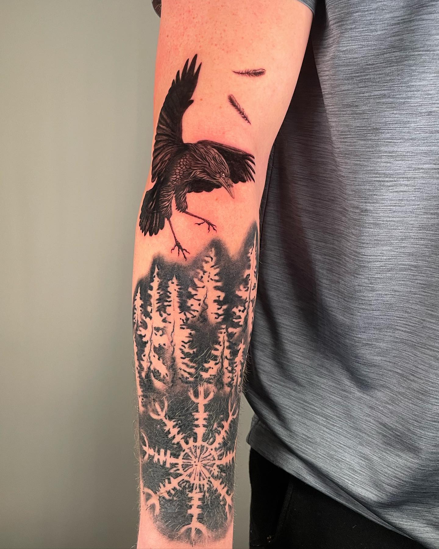 Tattoo by @inkedannarchy — black_and_grey, realism