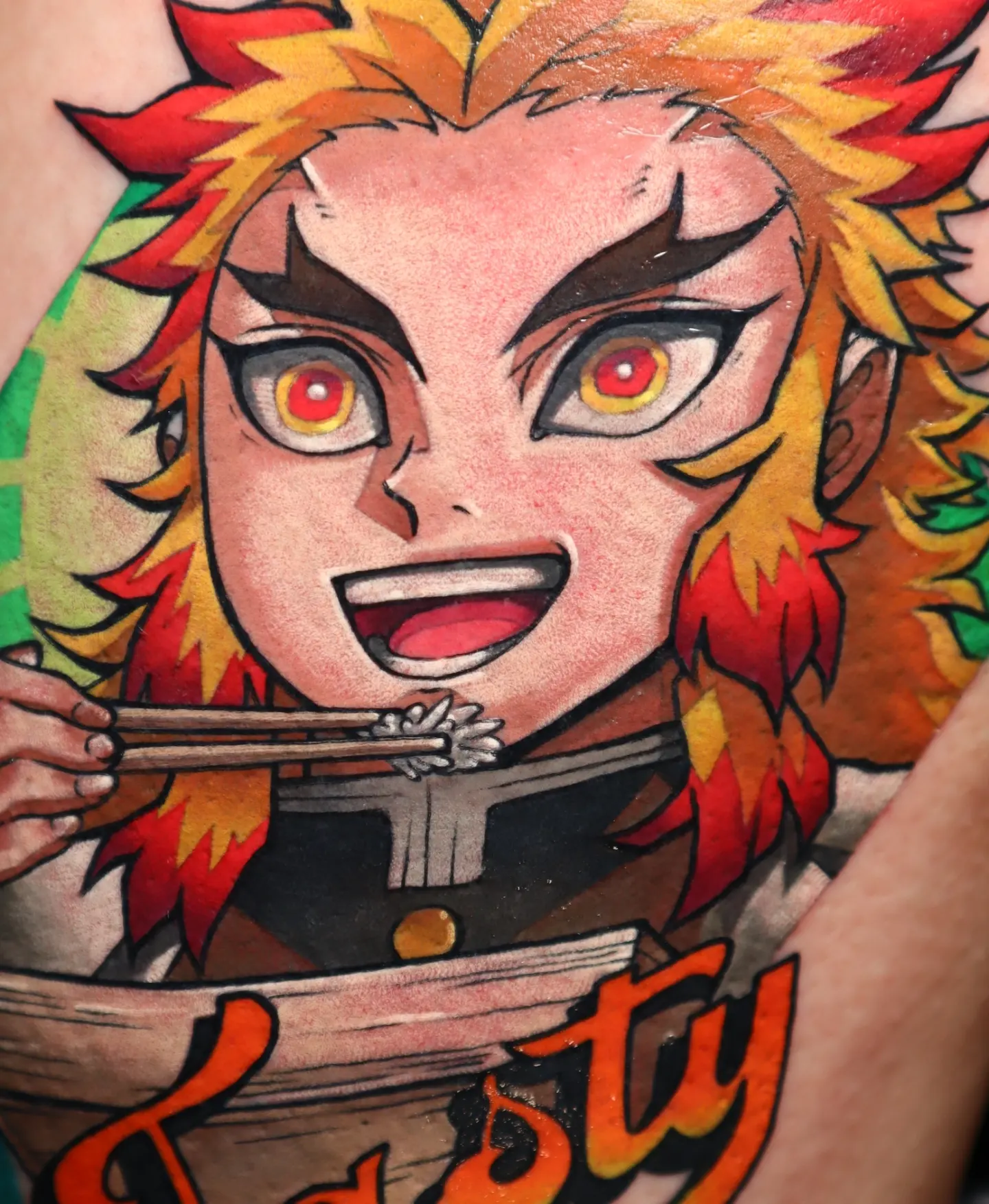 Tattoo by @jojo.mojo.tattoos — anime