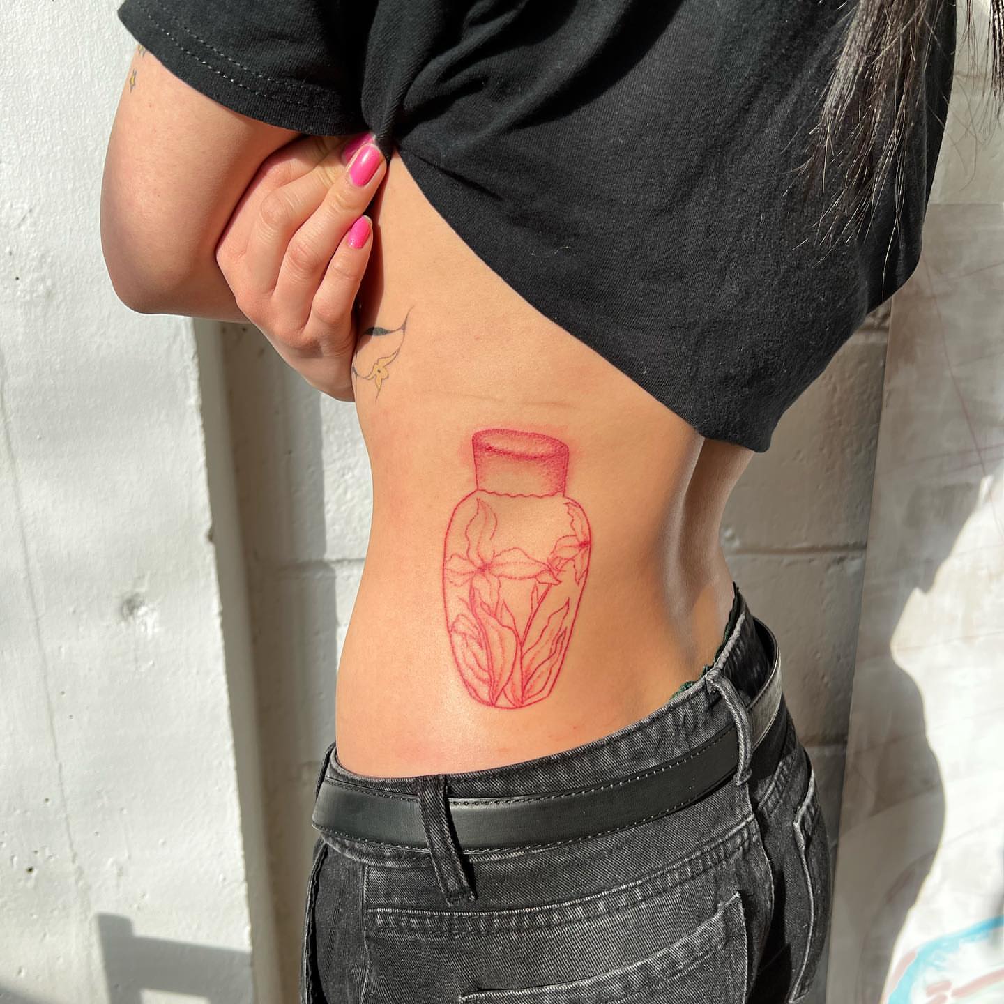 Tattoo by @deuxmainstattoo — dotwork