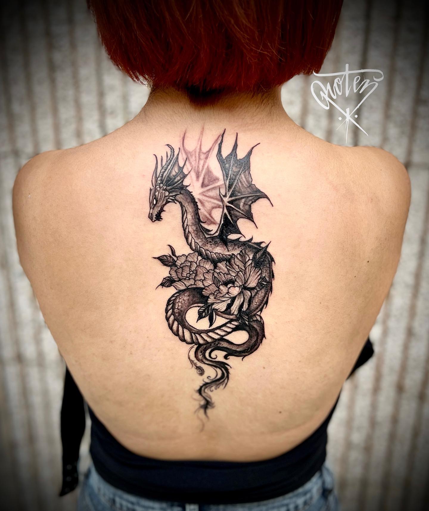 Tattoo by @rotenhill_tattoo — black_and_grey